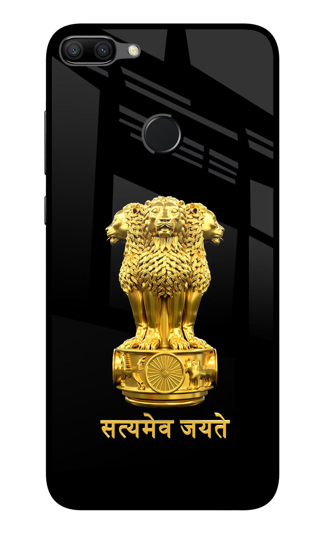 Satyamev Jayate Golden Case for Honor 9N by Casekaro