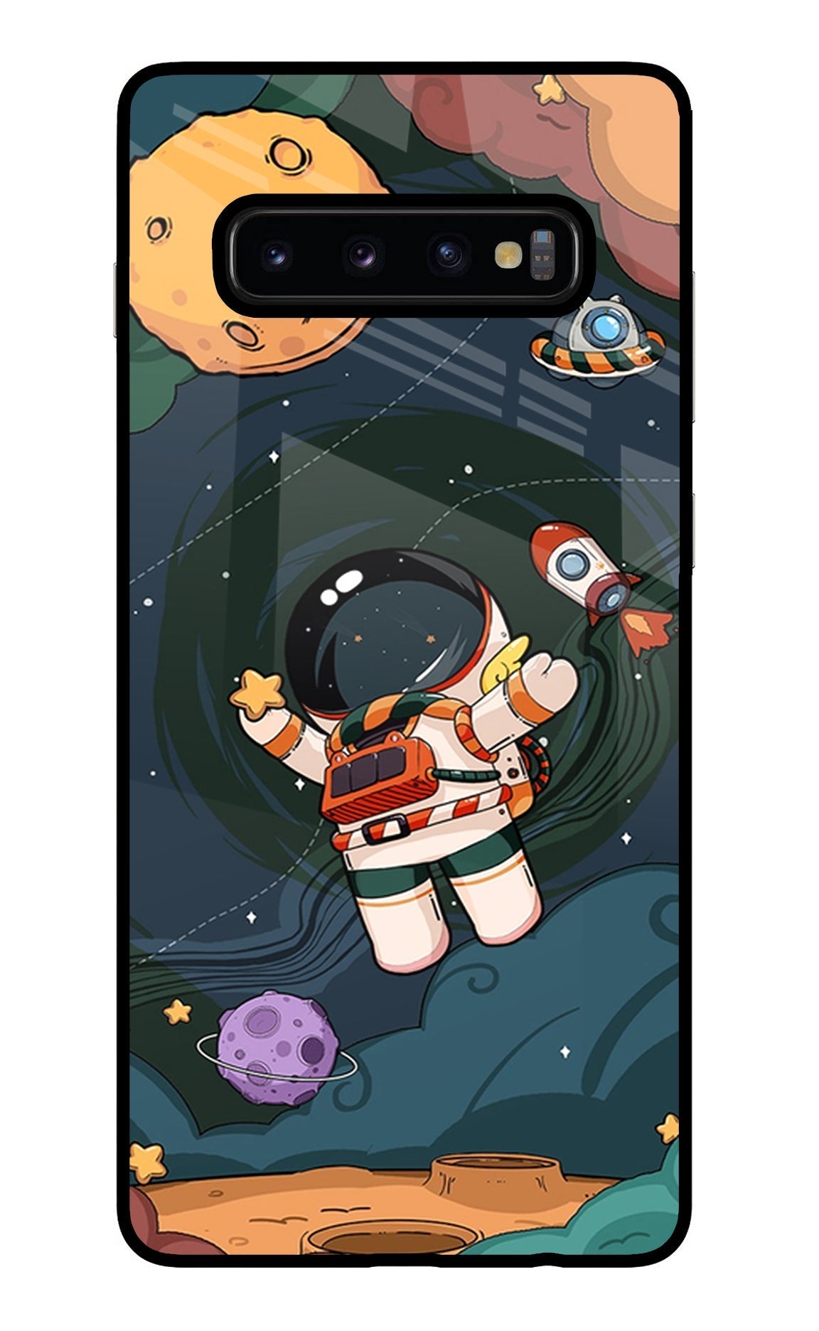 Cartoon Astronaut Case for Samsung S10 Plus