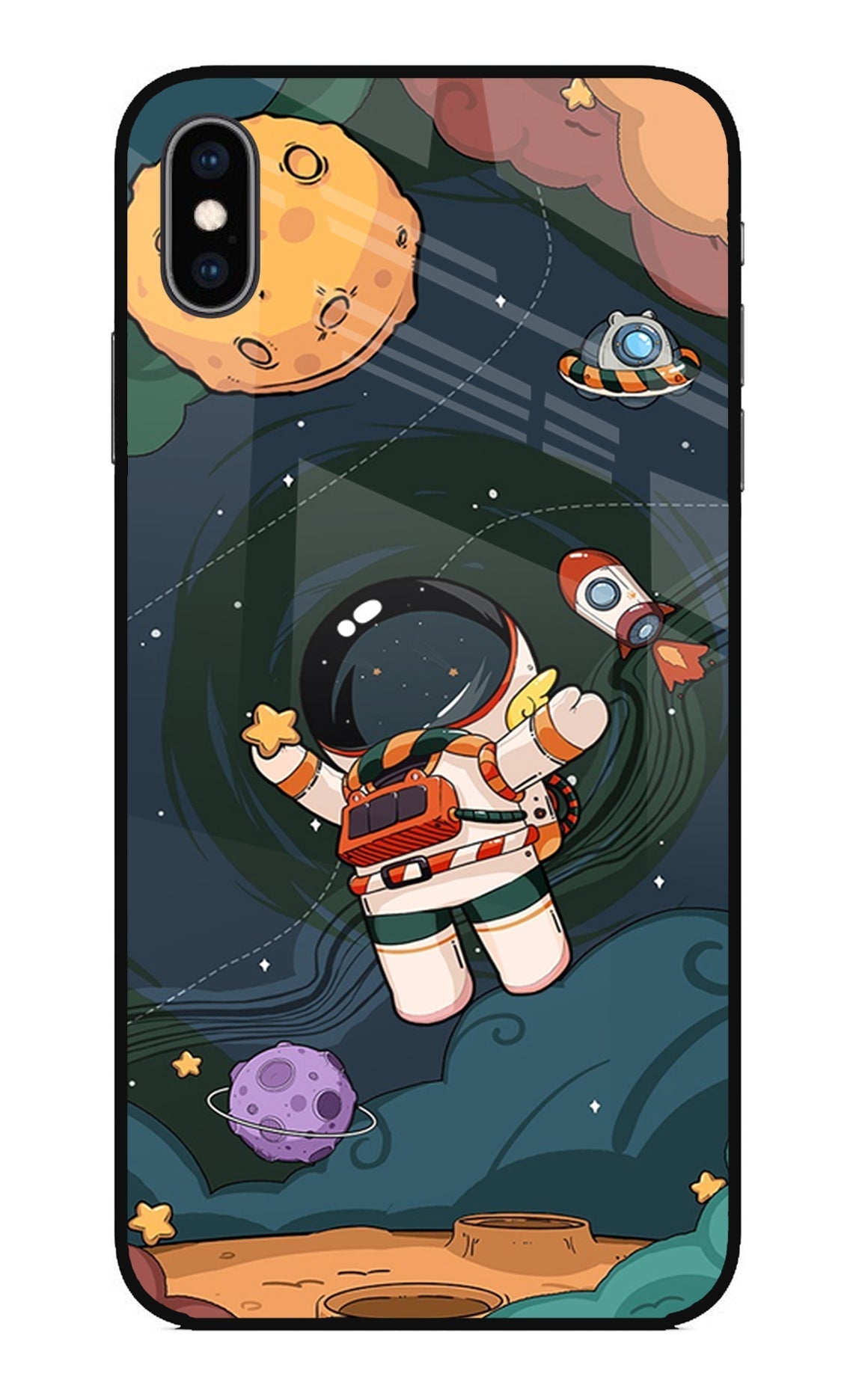 Cartoon Astronaut Case for iPhone XS Max