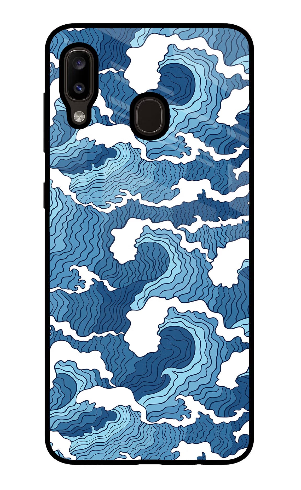 Blue Waves Case for Samsung A20/M10s by Casekaro