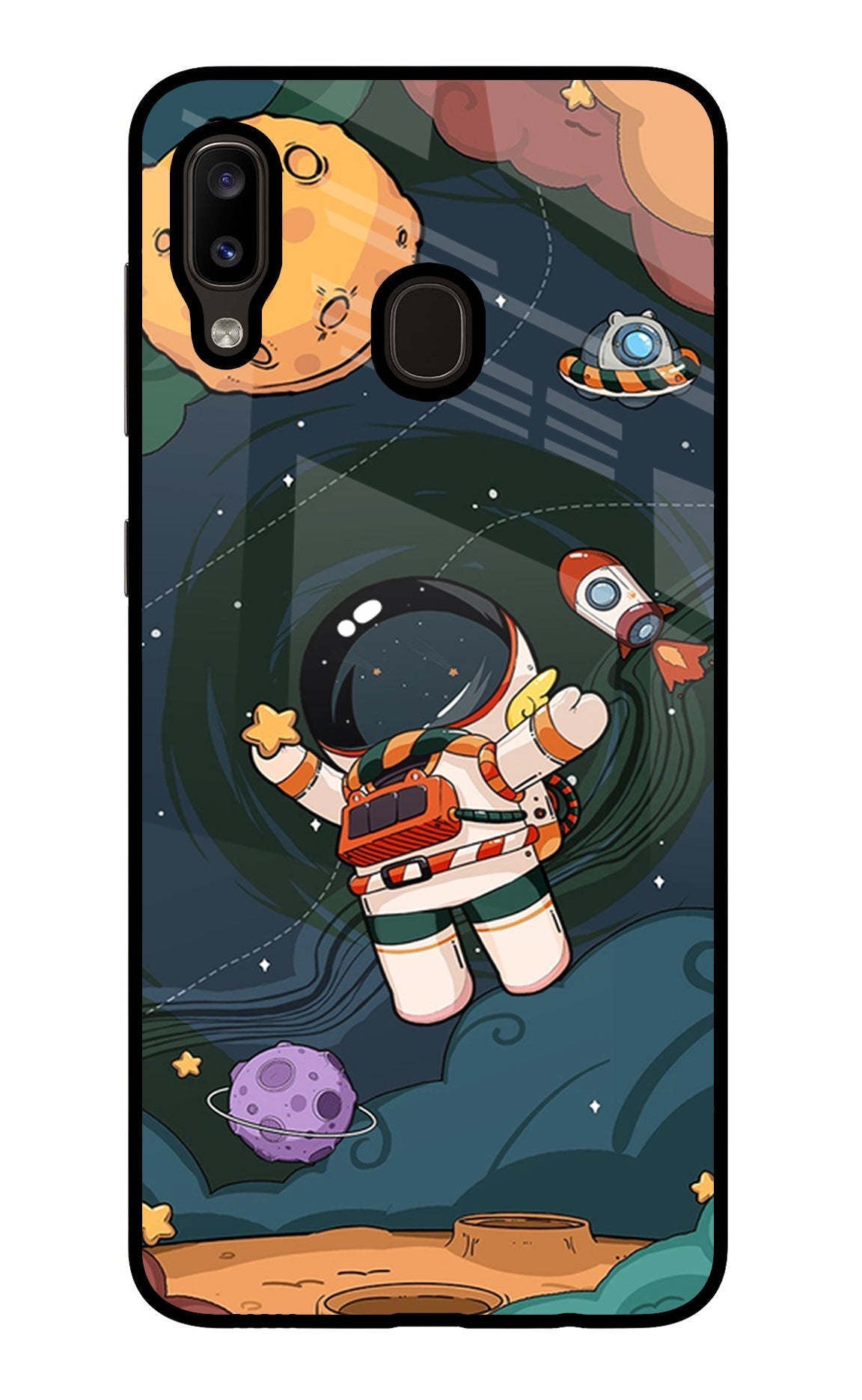 Cartoon Astronaut Case for Samsung A20/M10s