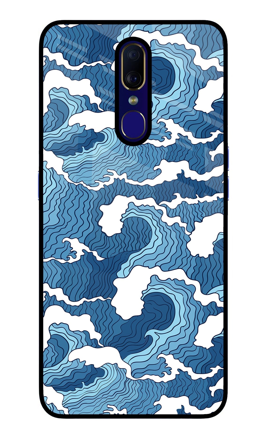 Blue Waves Case for Oppo F11