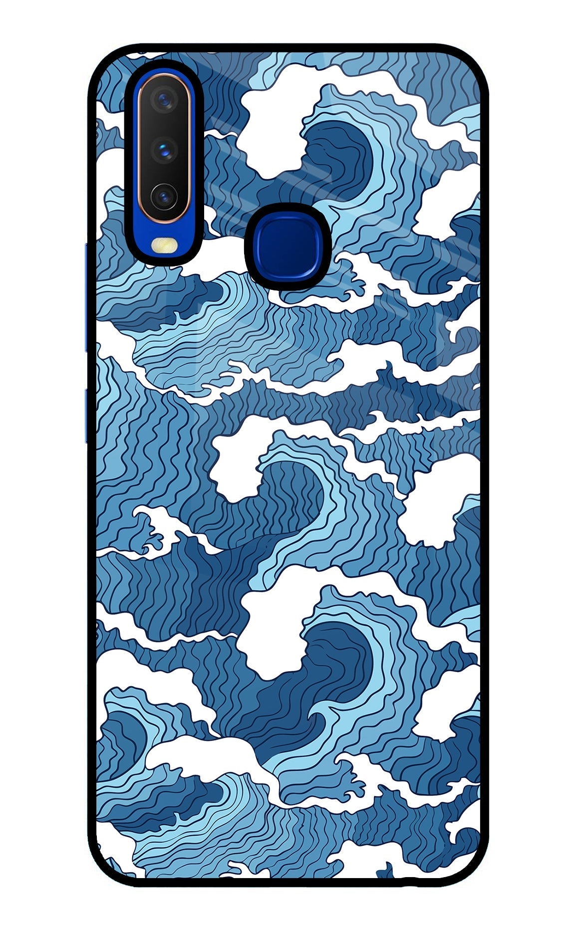 Blue Waves Case for Vivo Y15/Y17