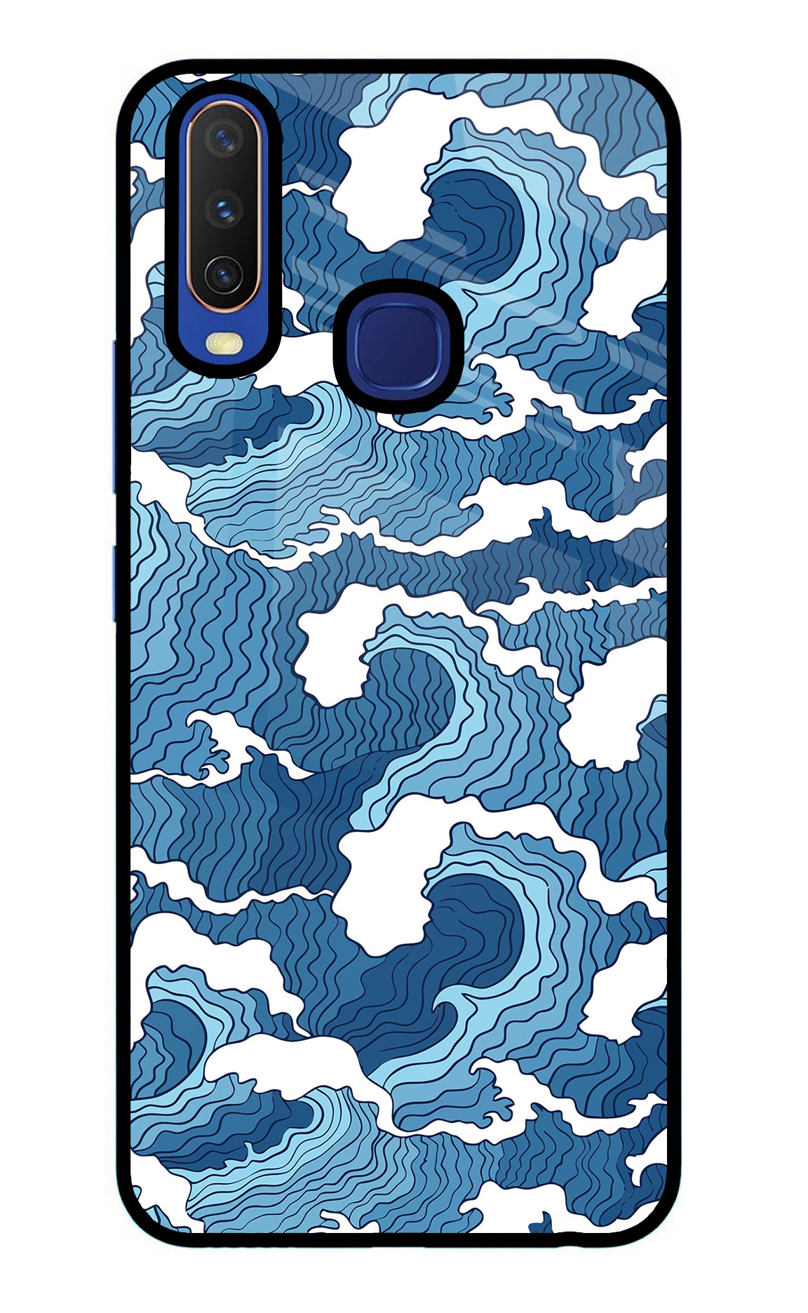 Blue Waves Case for Vivo Y11/Y12/U10