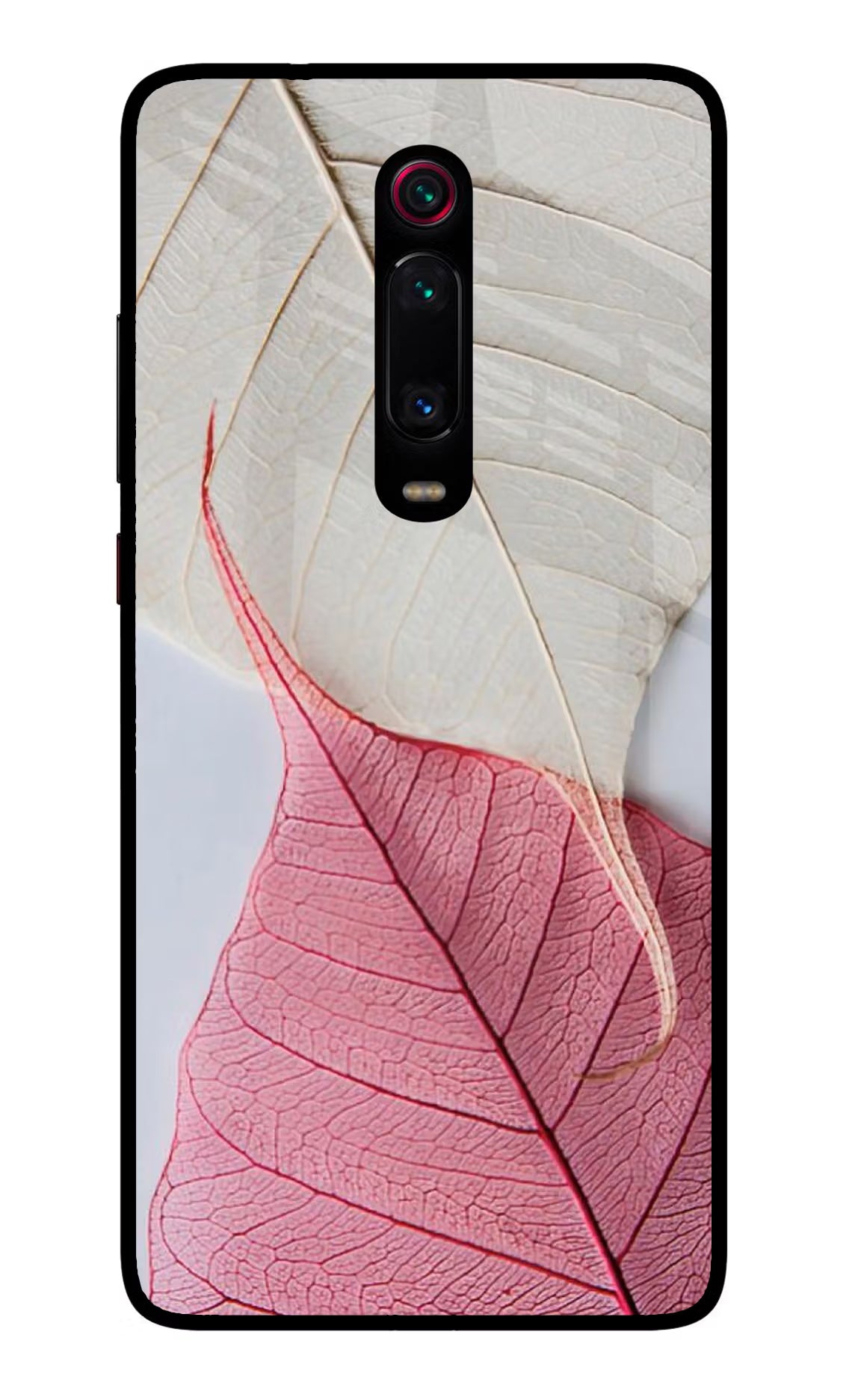 White Pink Leaf Case for Redmi K20 Pro by Casekaro