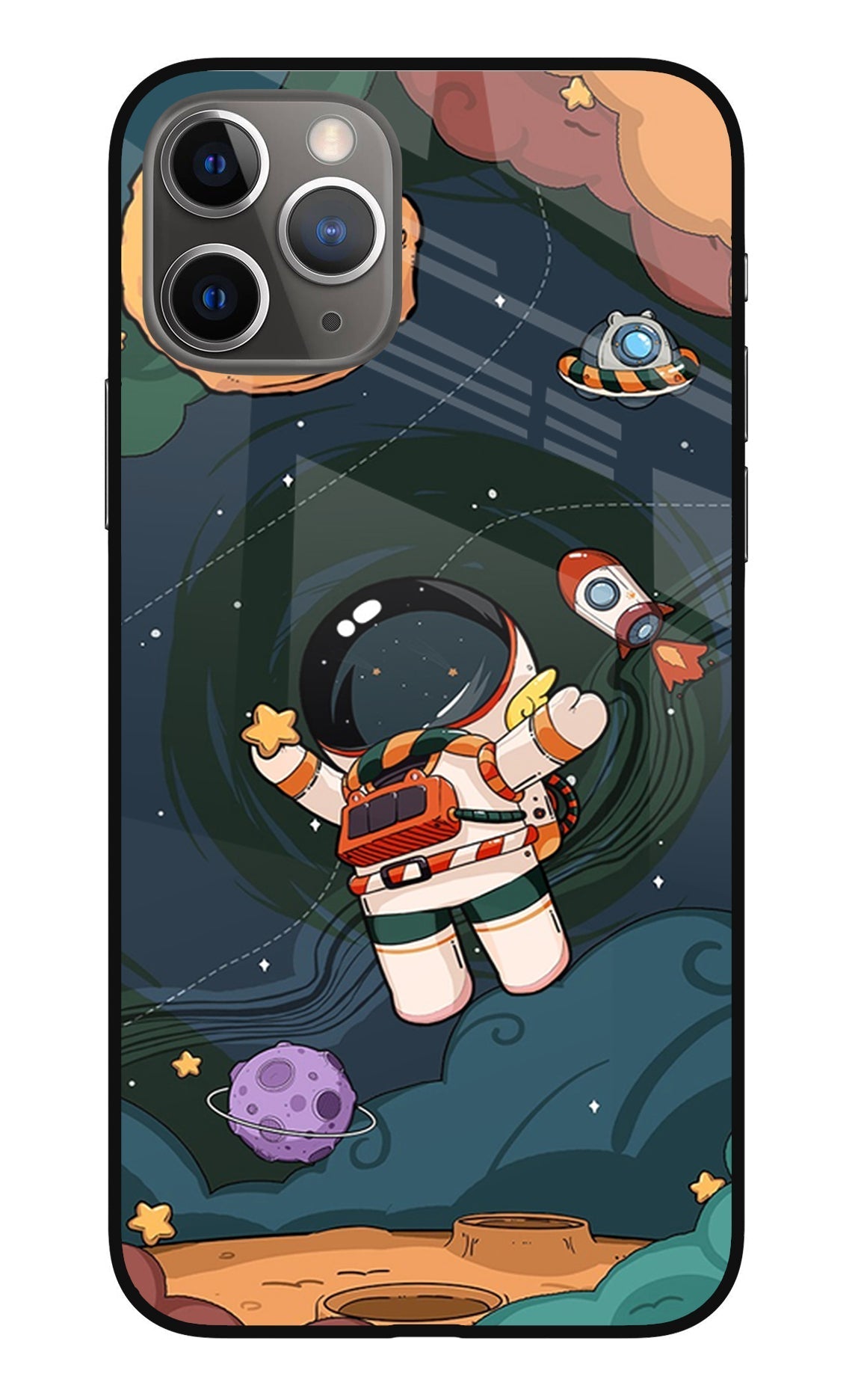 Cartoon Astronaut Case for iPhone 11 Pro