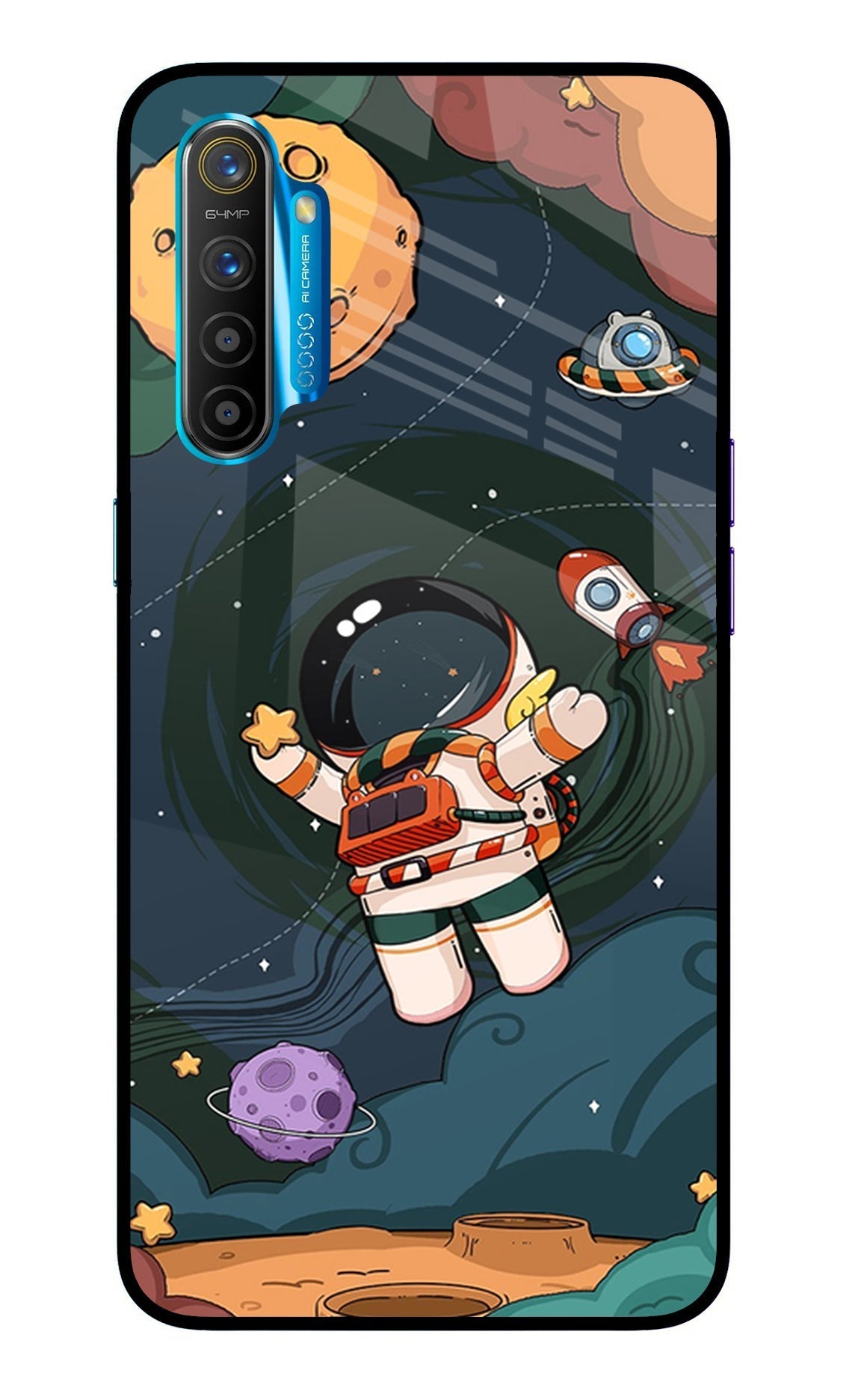 Cartoon Astronaut Case for Realme XT/X2