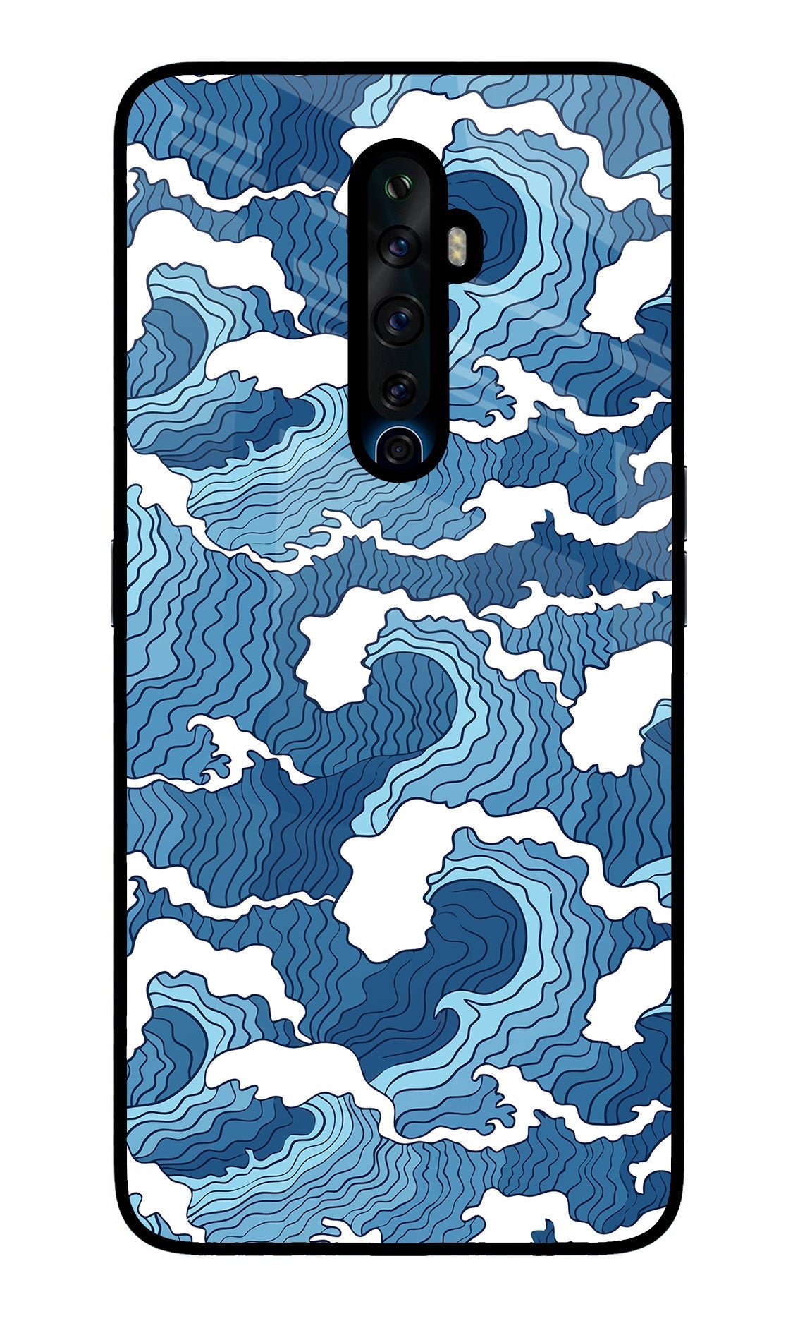 Blue Waves Case for Oppo Reno2 Z