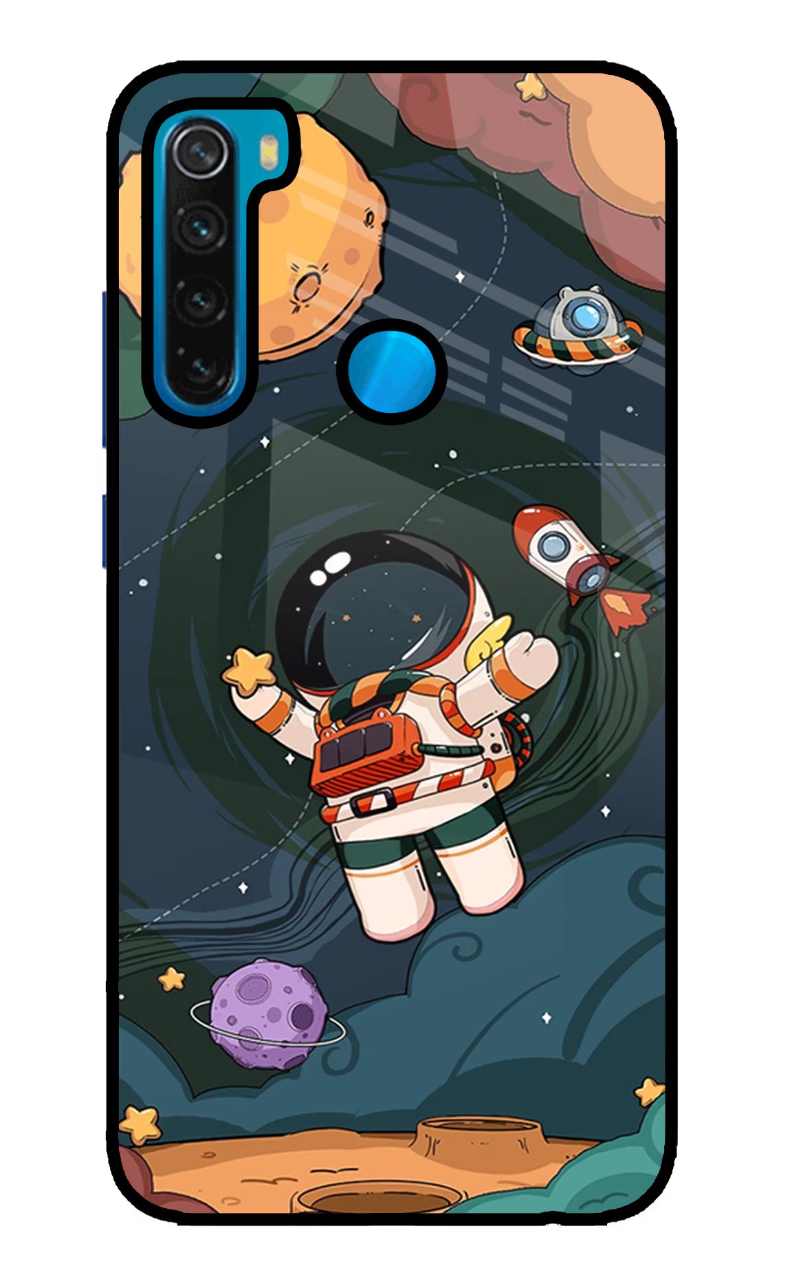 Cartoon Astronaut Case for Redmi Note 8 by Casekaro