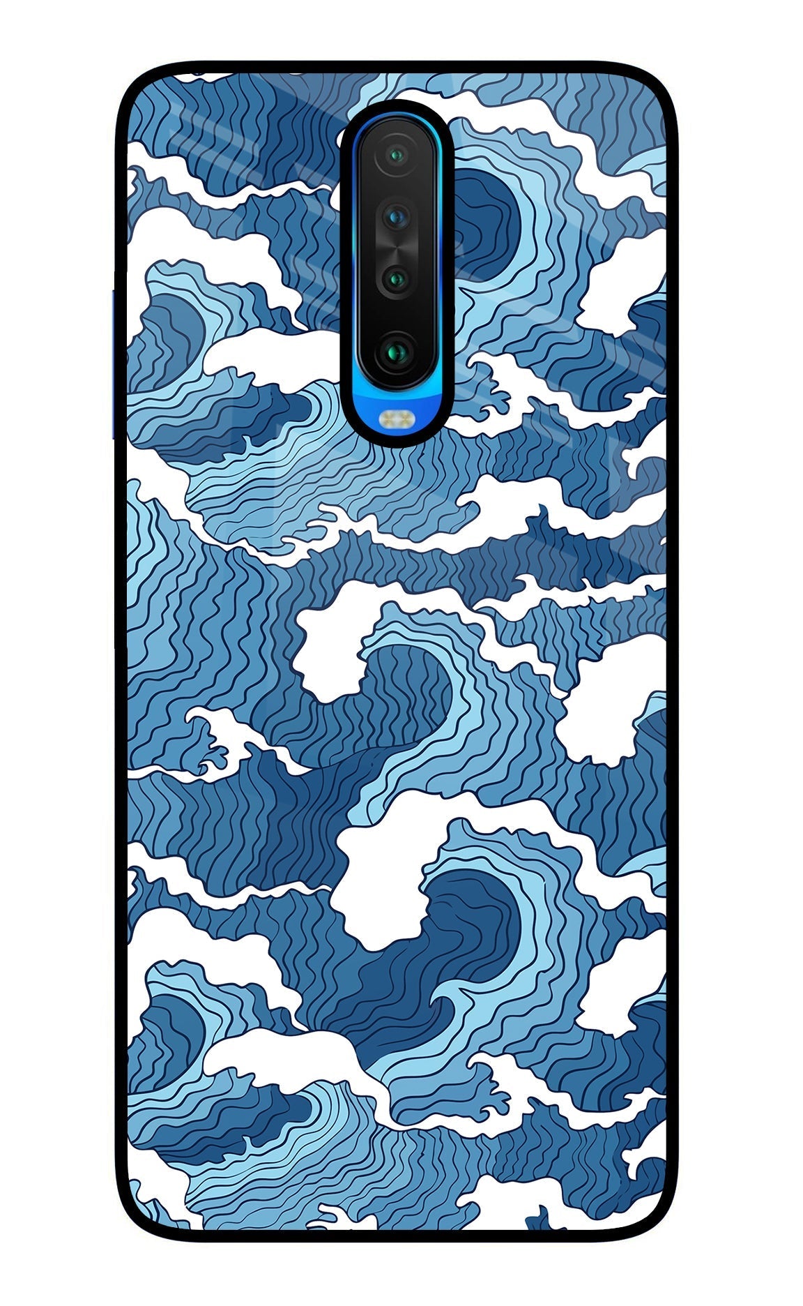 Blue Waves Case for Poco X2