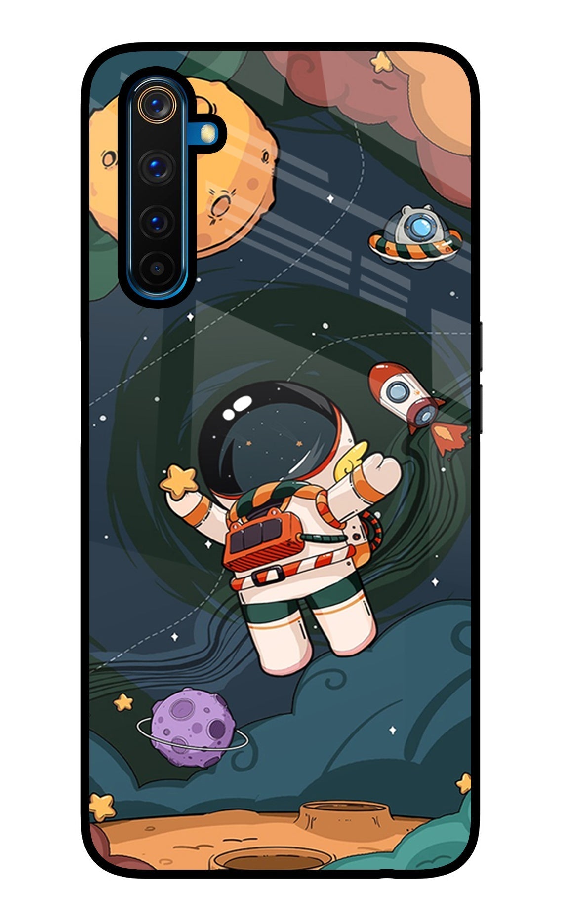 Cartoon Astronaut Case for Realme 6 Pro