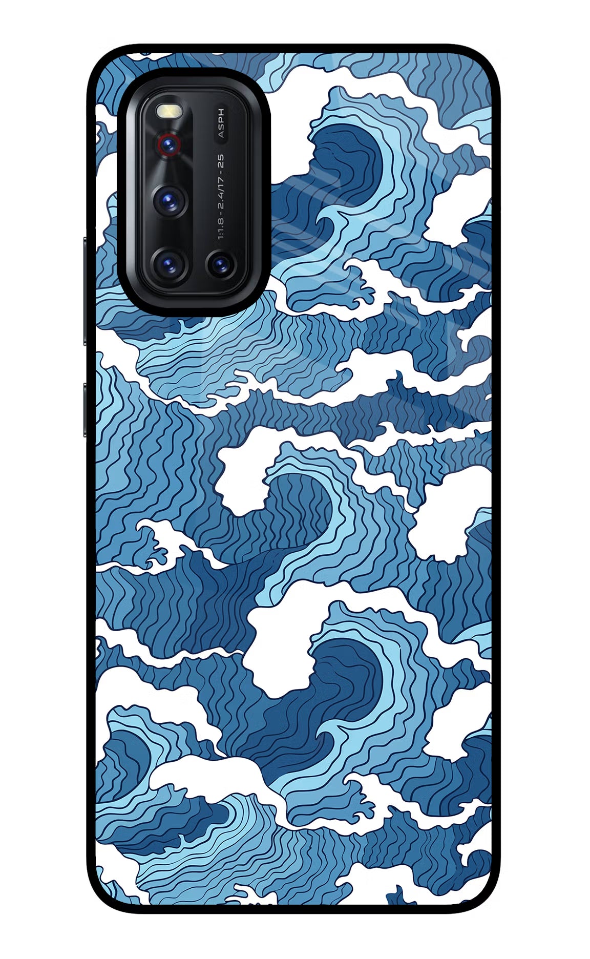 Blue Waves Case for Vivo V19 by Casekaro