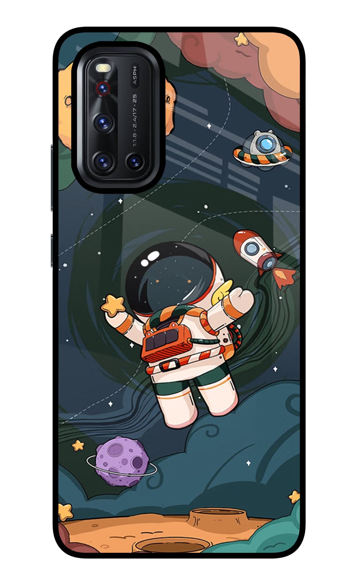 Cartoon Astronaut Case for Vivo V19 by Casekaro
