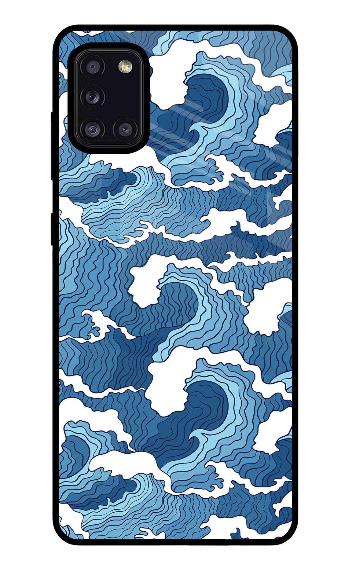 Blue Waves Case for Samsung A31 by Casekaro