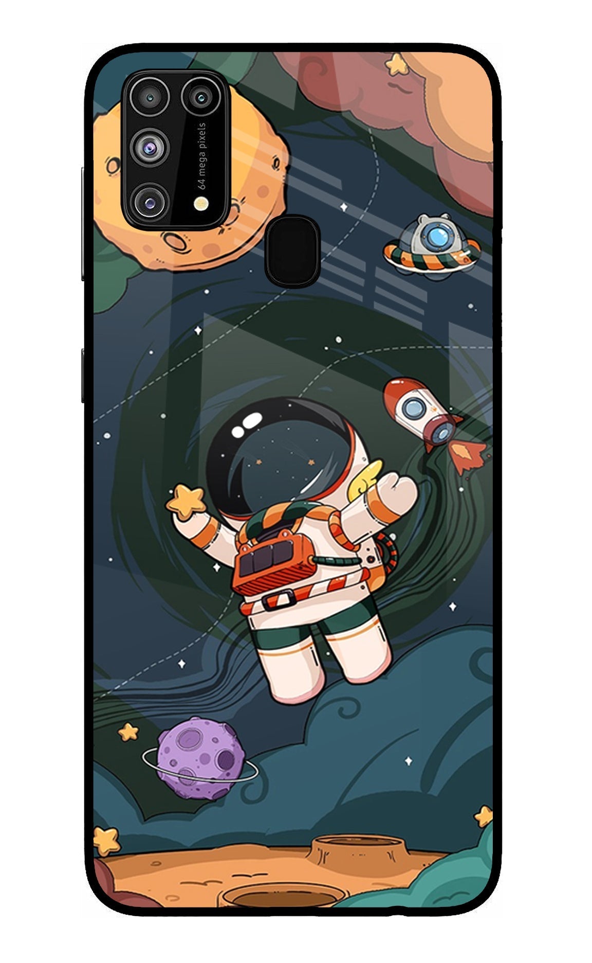 Cartoon Astronaut Case for Samsung M31/F41