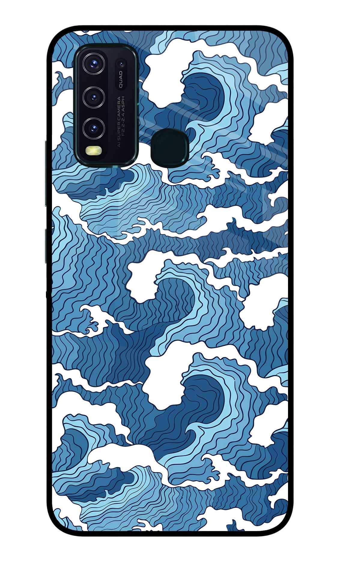 Blue Waves Case for Vivo Y30/Y50