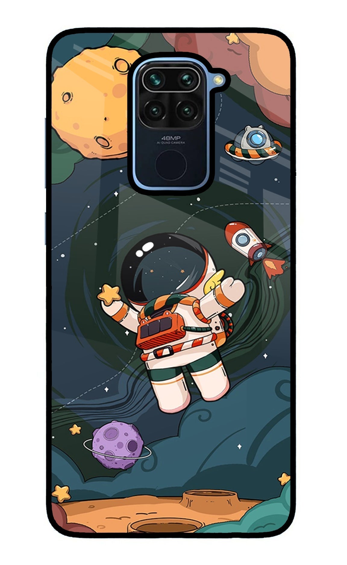 Cartoon Astronaut Case for Redmi Note 9