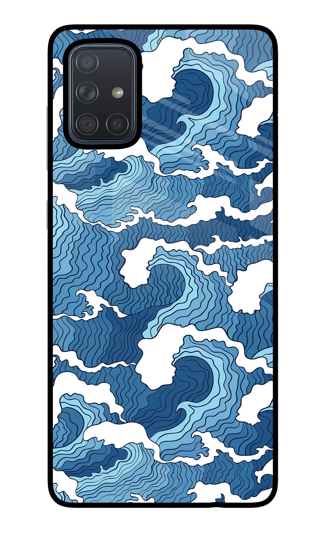 Blue Waves Case for Samsung A71