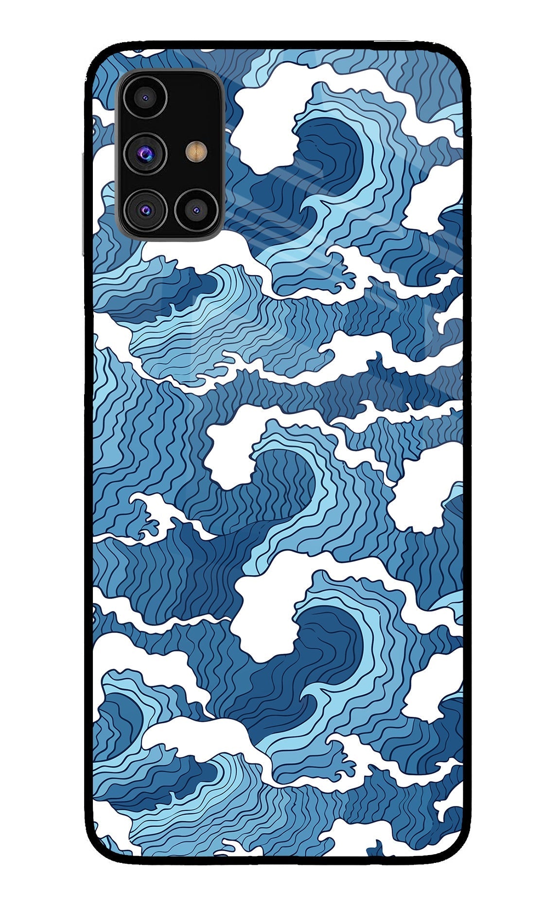 Blue Waves Case for Samsung M31s