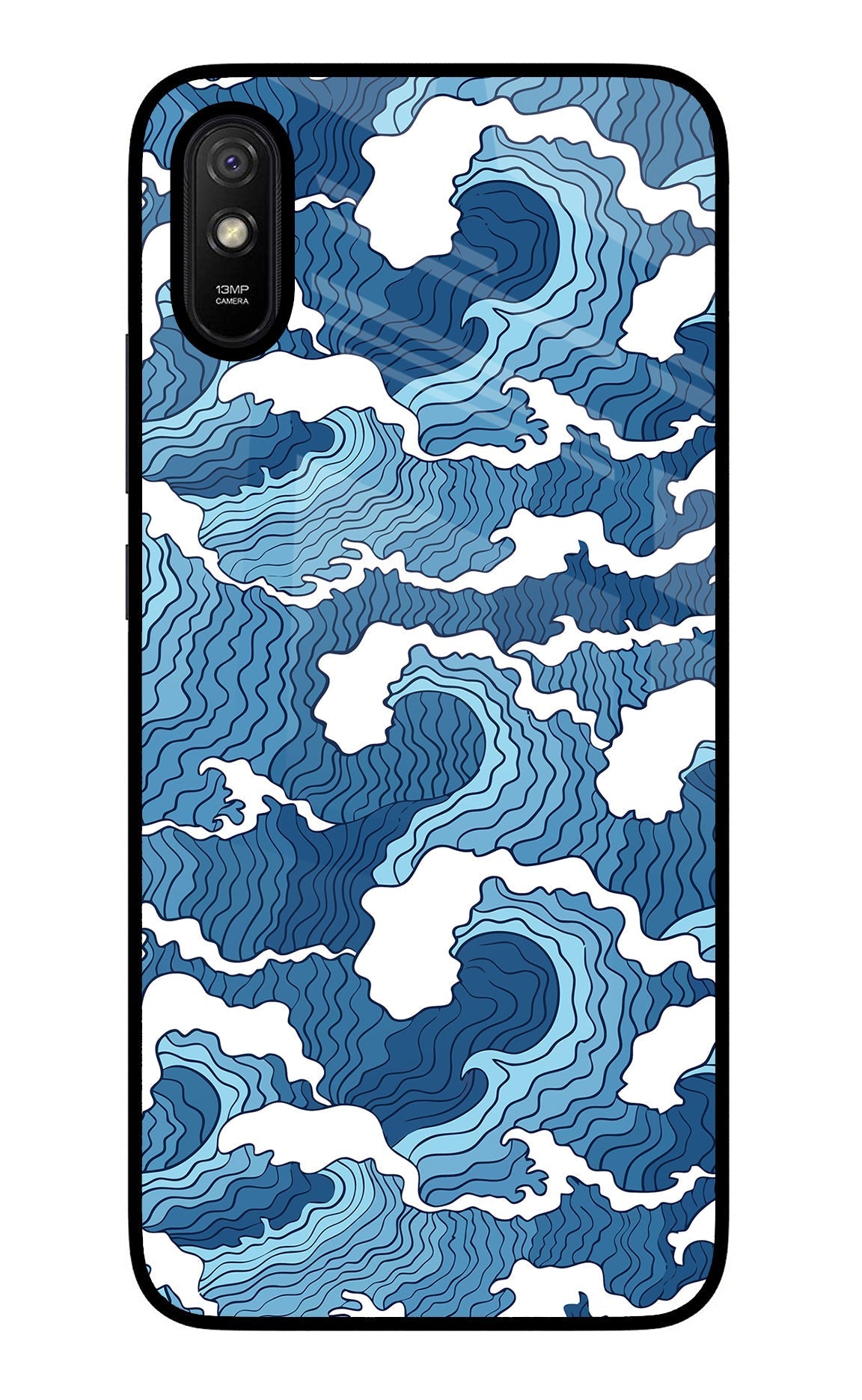 Blue Waves Case for Redmi 9A/9i