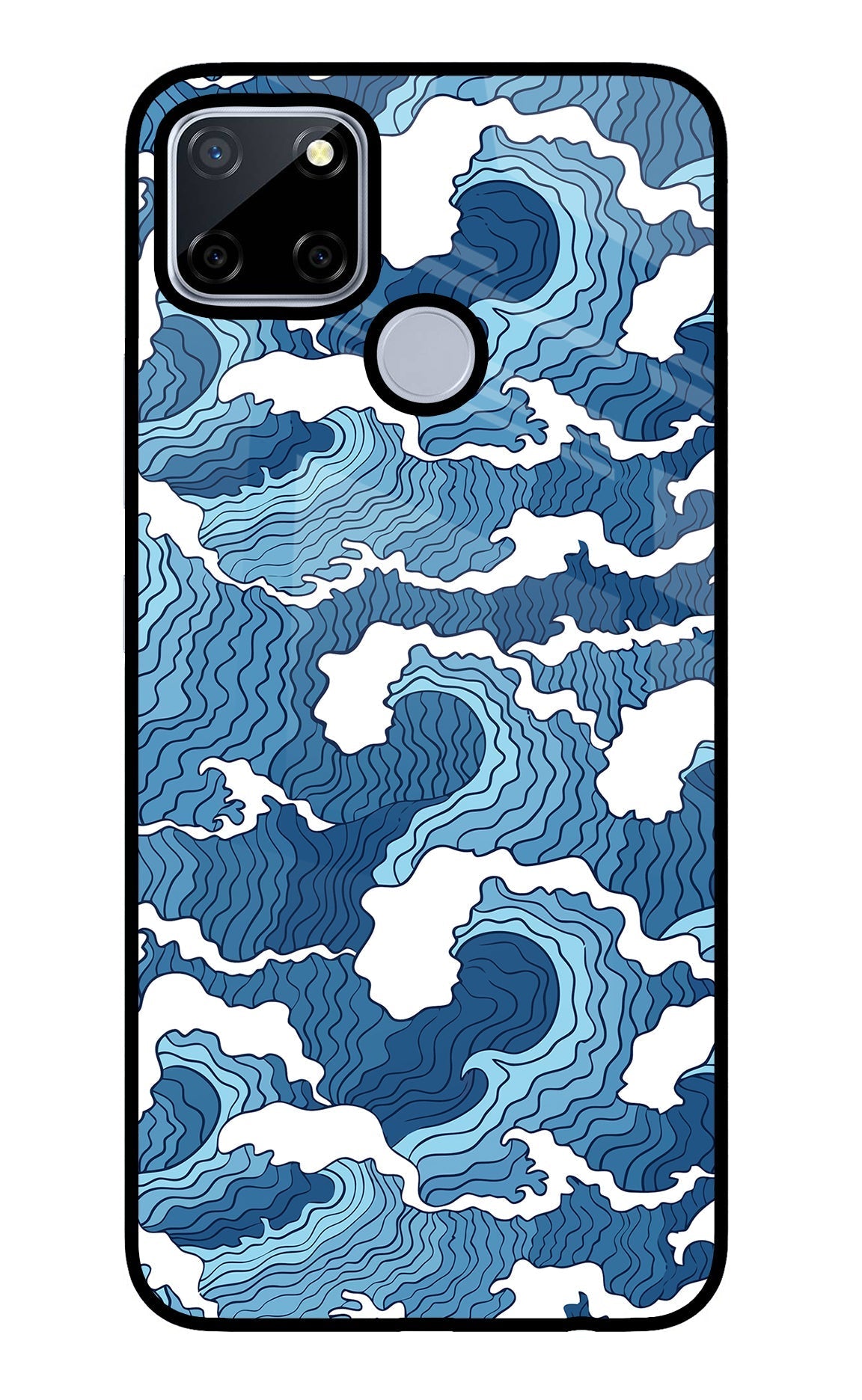 Blue Waves Case for Realme C12/Narzo 20