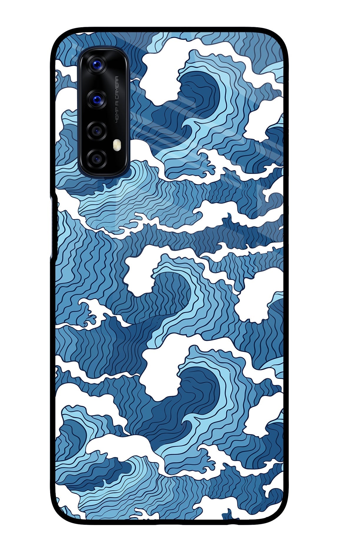 Blue Waves Case for Realme 7/Narzo 20 Pro