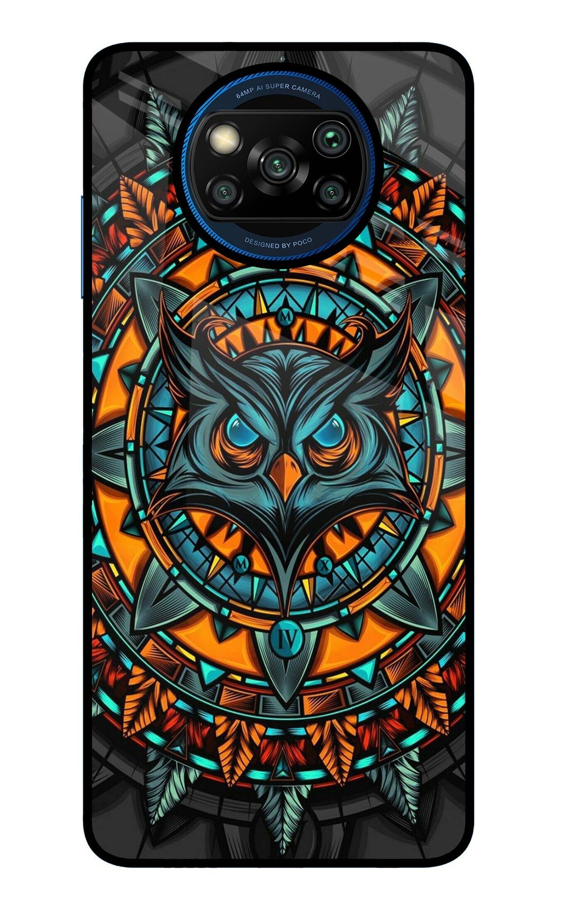 Angry Owl Art Case for Poco X3/X3 Pro