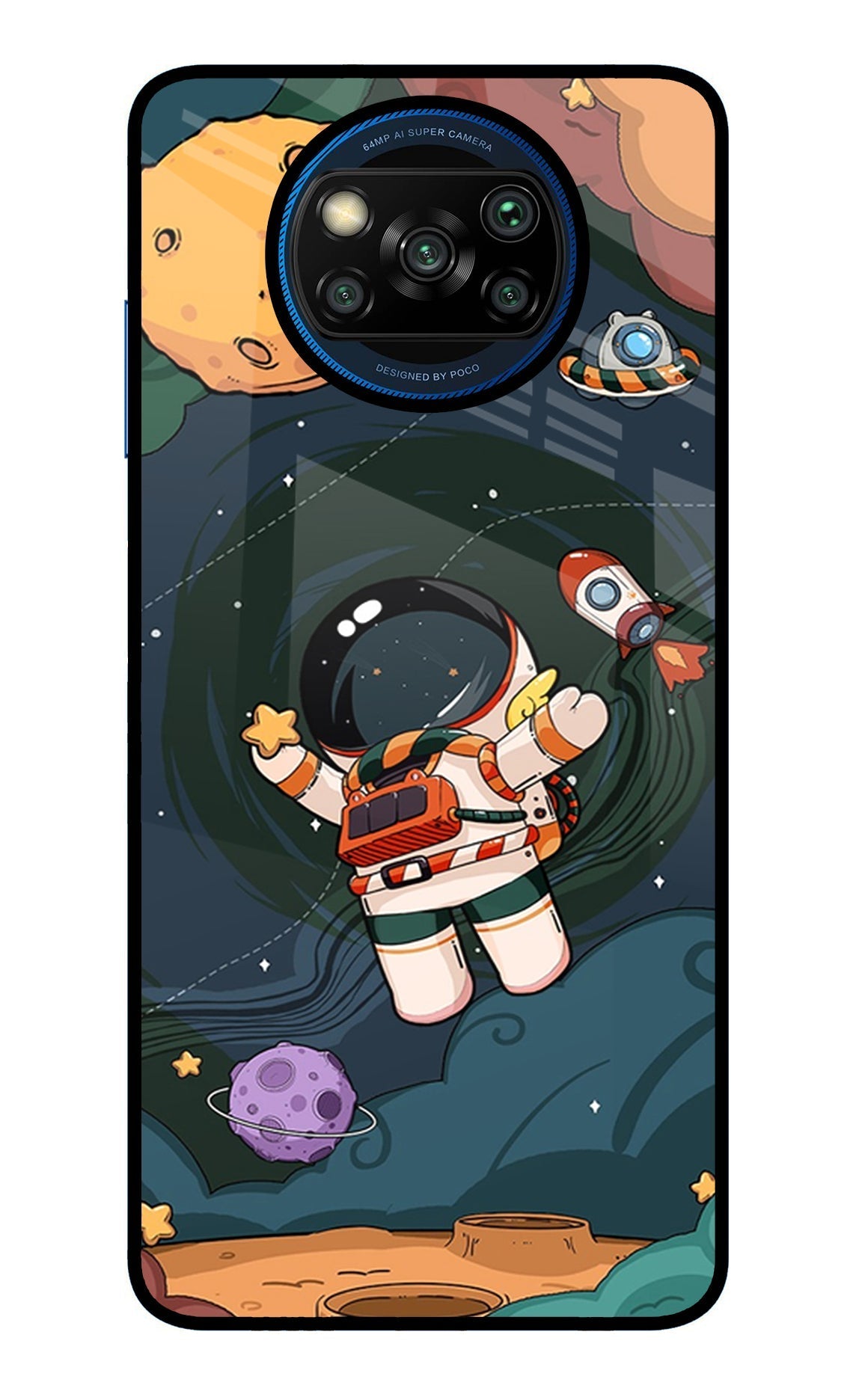 Cartoon Astronaut Case for Poco X3/X3 Pro