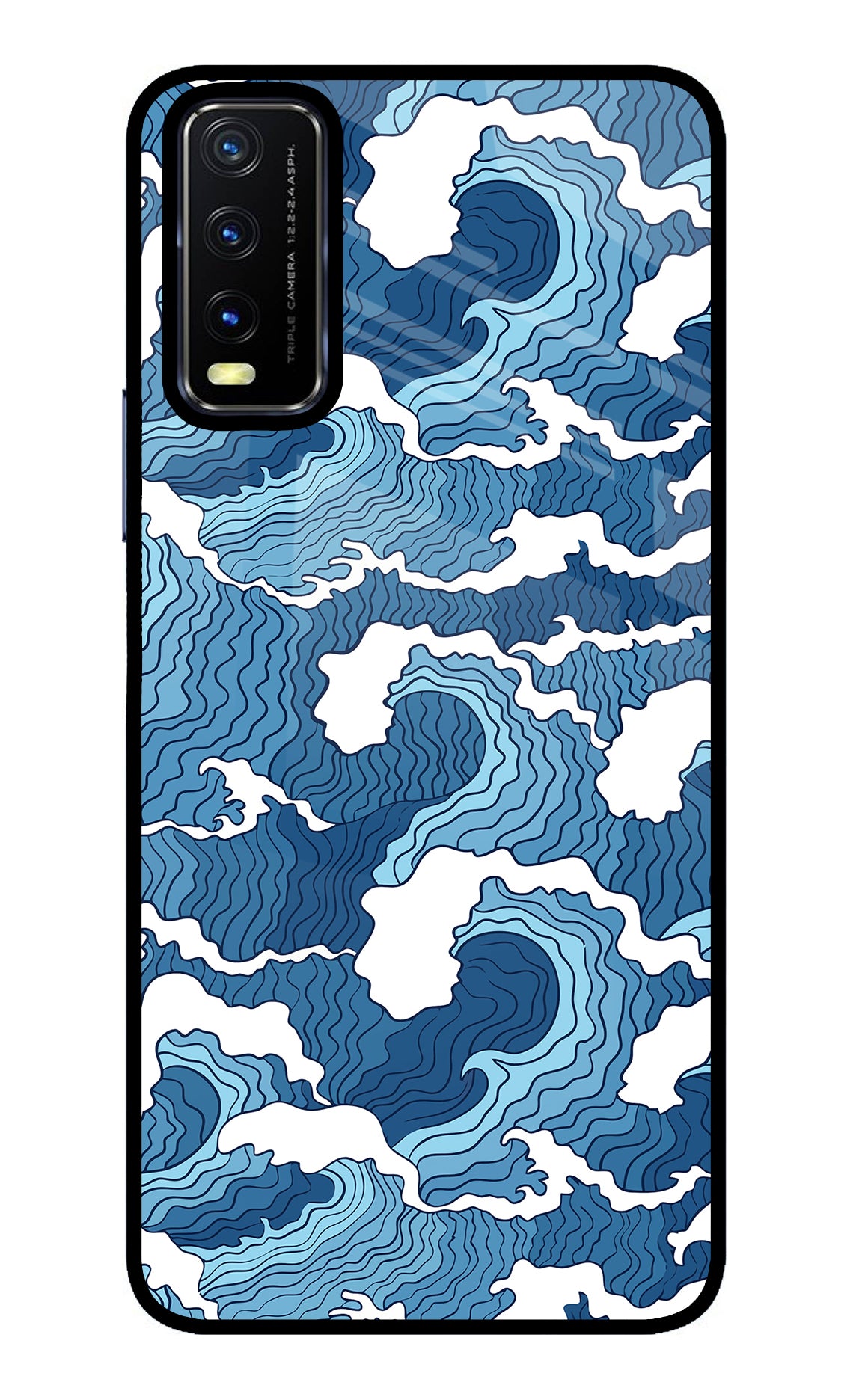 Blue Waves Case for Vivo Y20/Y20i