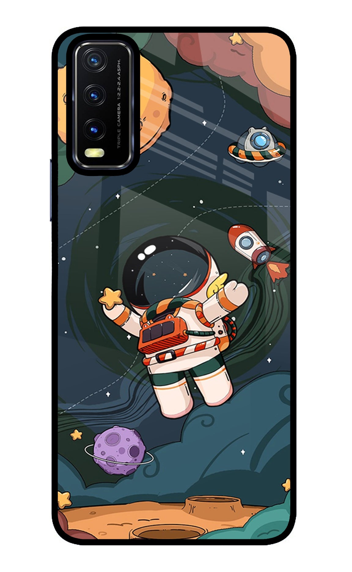 Cartoon Astronaut Case for Vivo Y20/Y20i