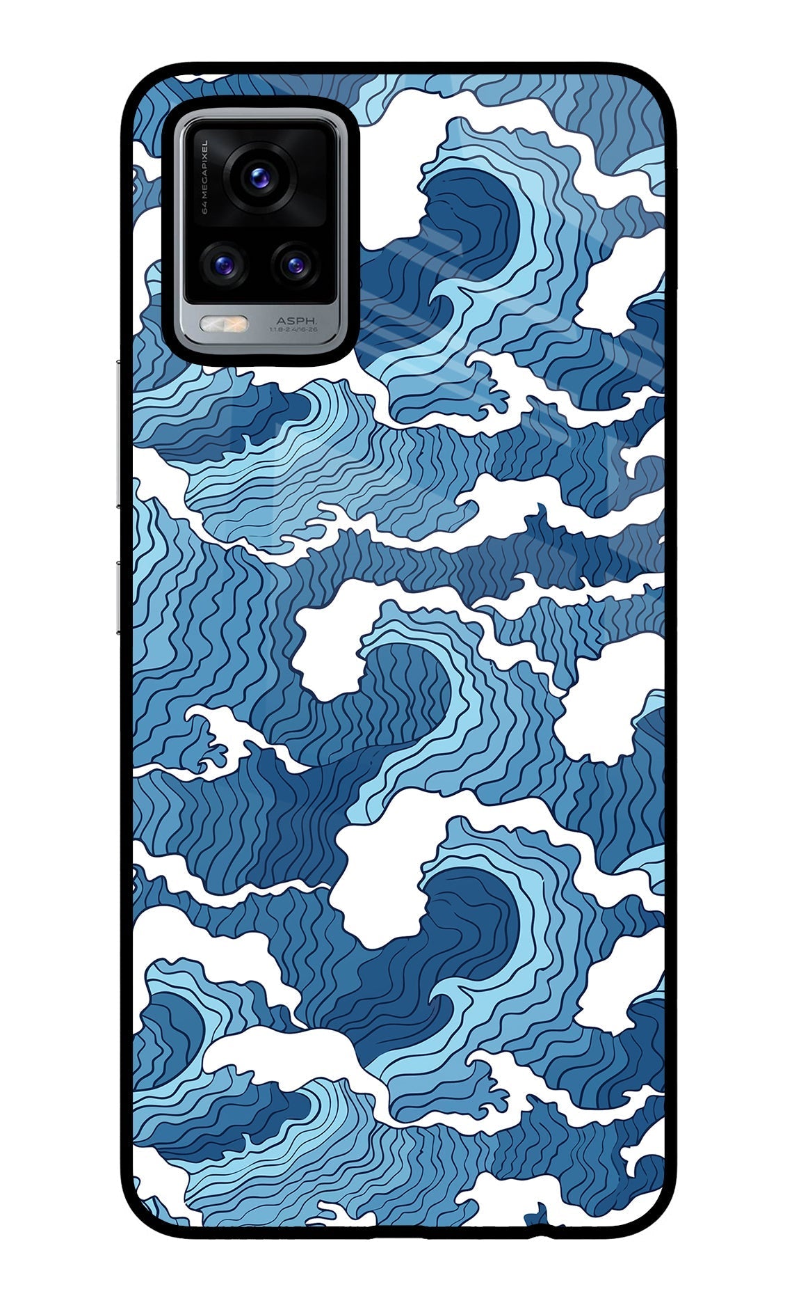 Blue Waves Case for Vivo V20