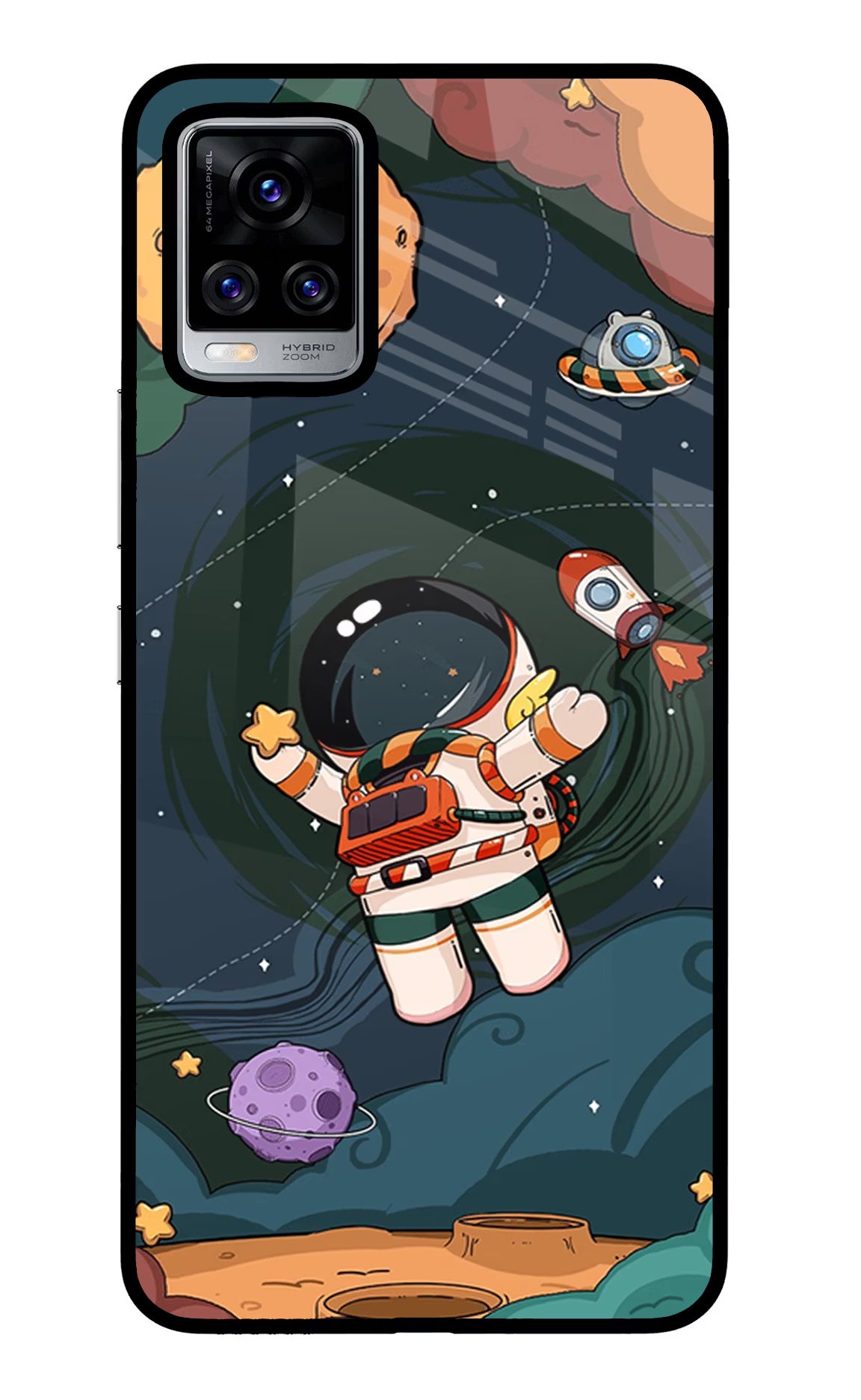 Cartoon Astronaut Case for Vivo V20 Pro by Casekaro