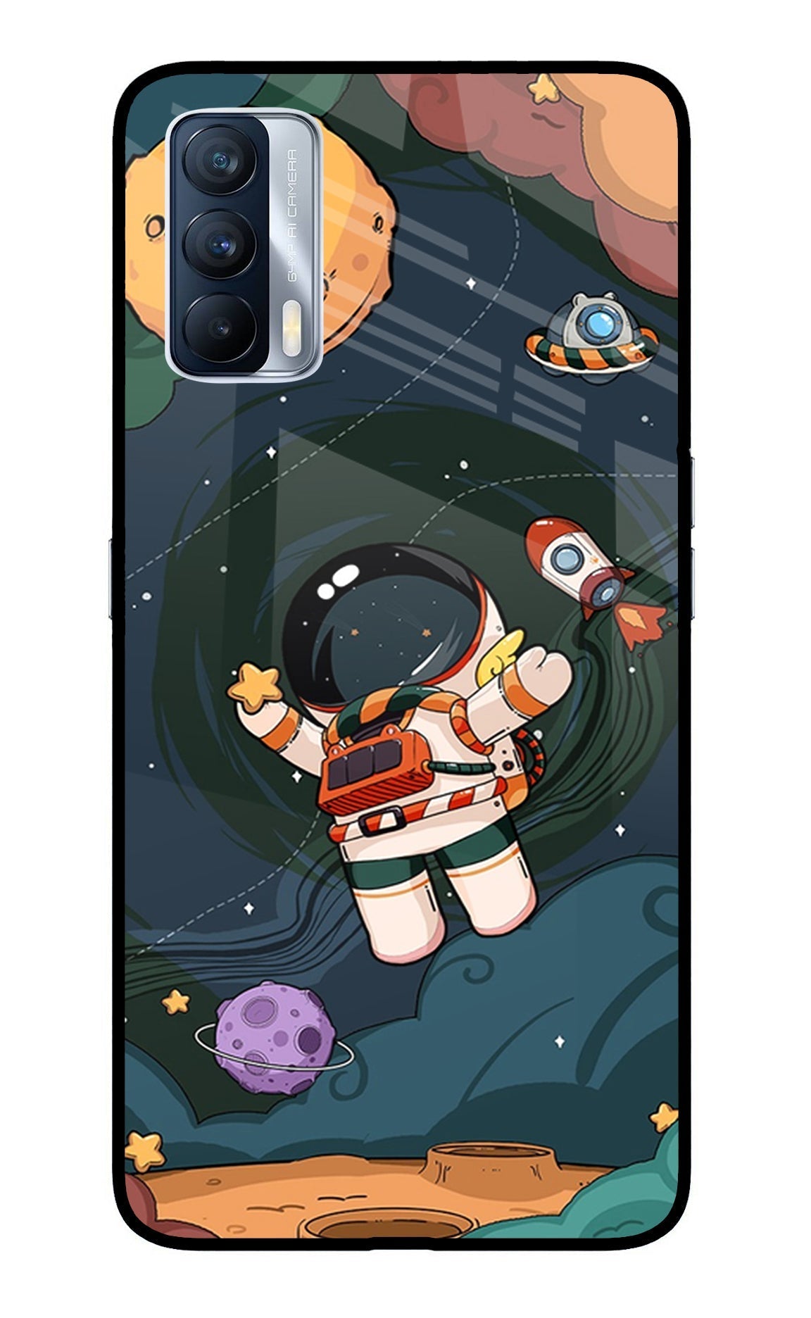 Cartoon Astronaut Case for Realme X7