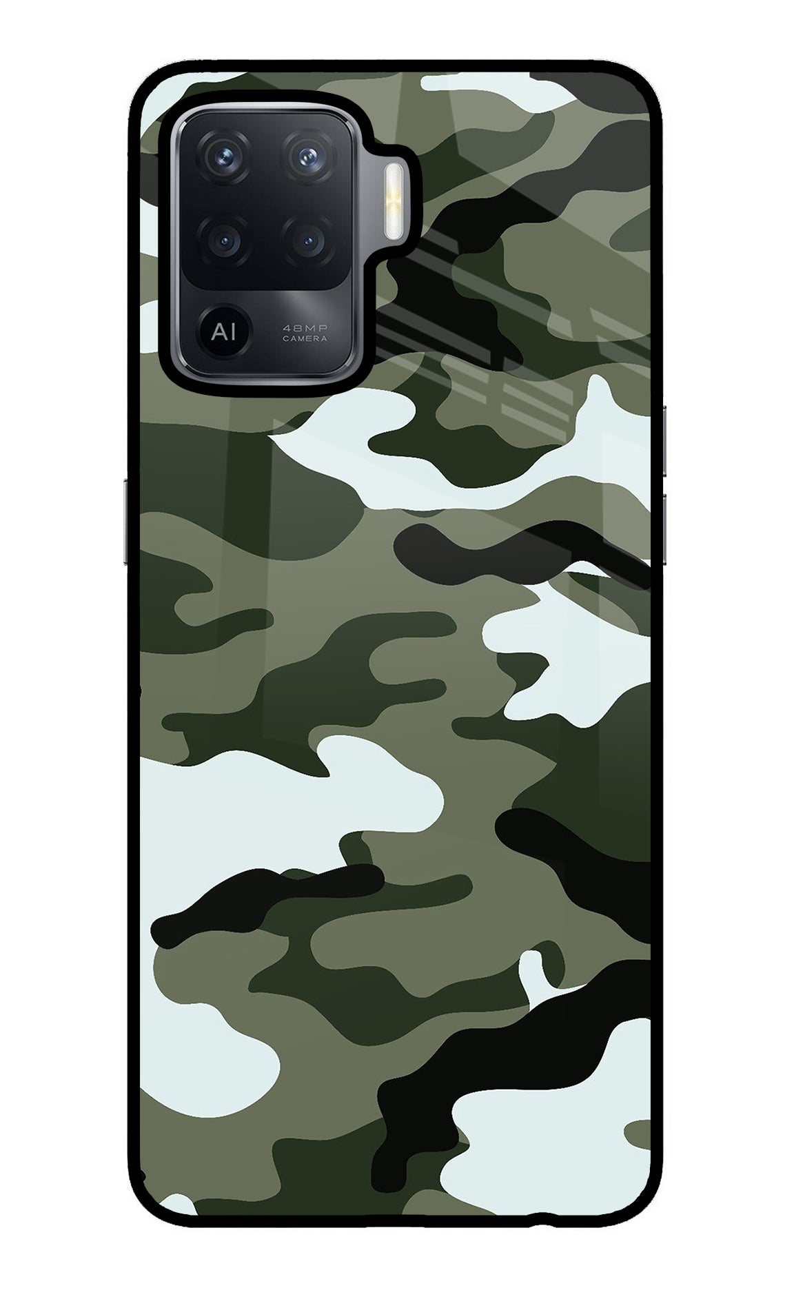 Camouflage Case for Oppo F19 Pro