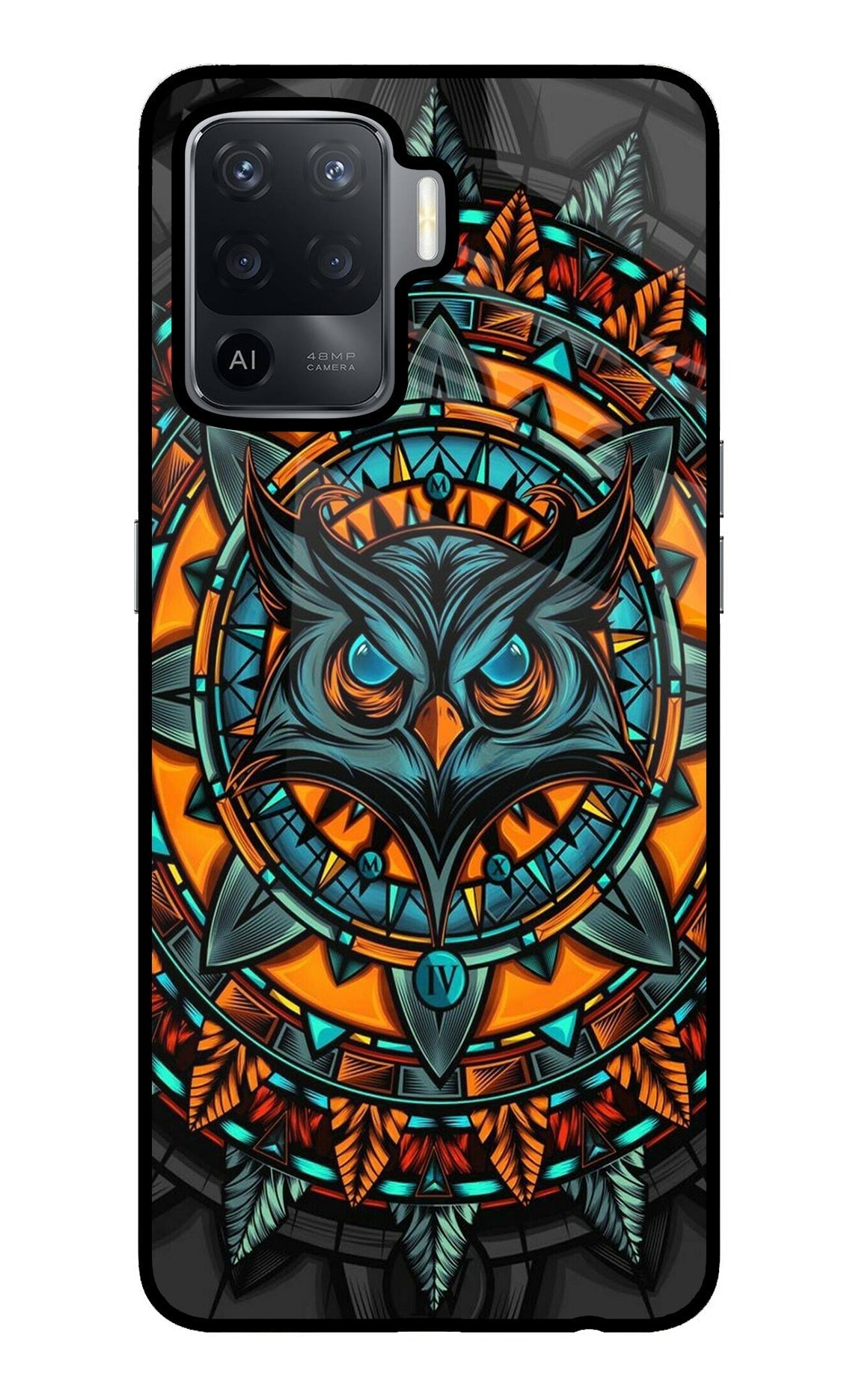 Angry Owl Art Case for Oppo F19 Pro