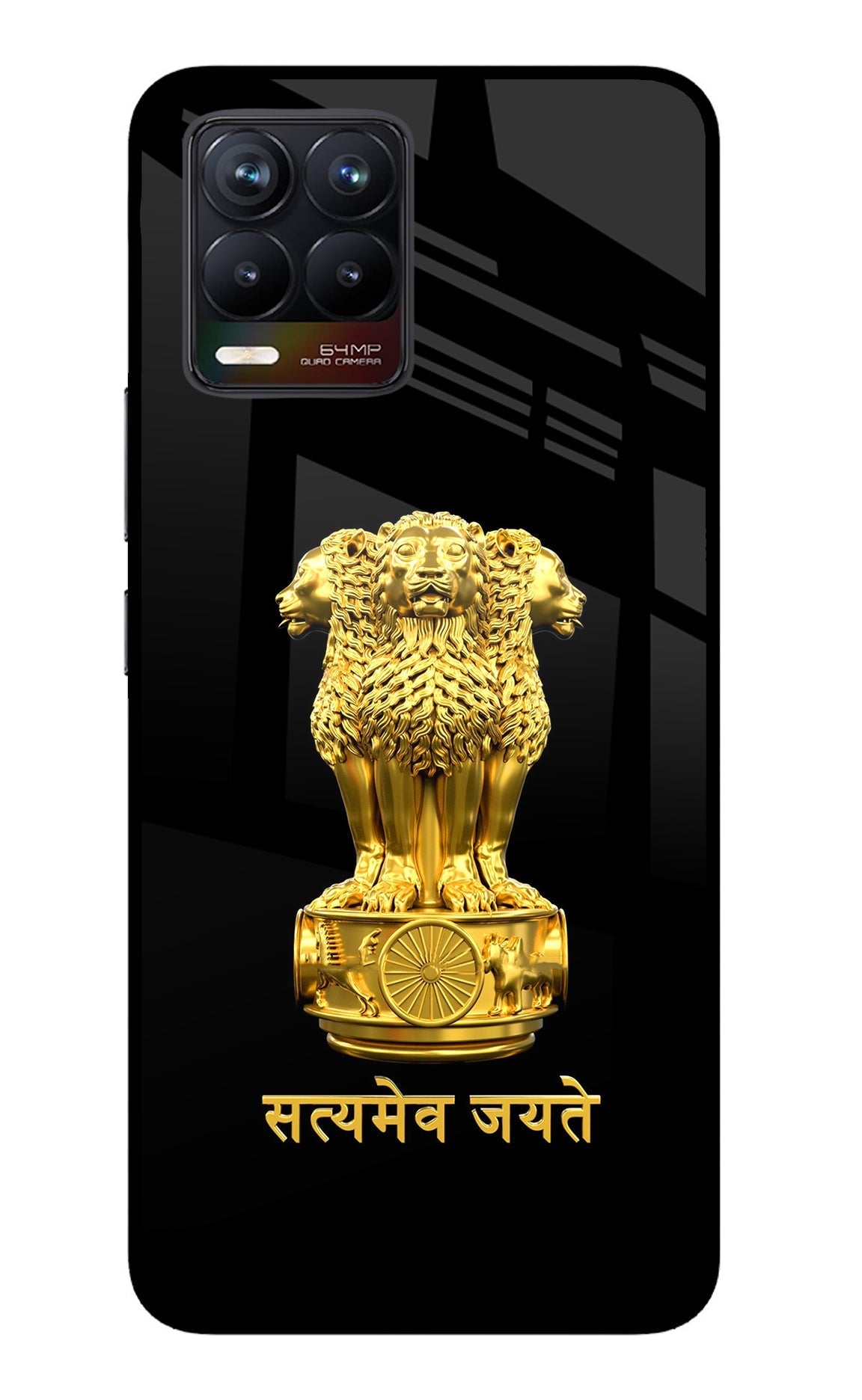 Satyamev Jayate Golden Case for Realme 8/8 Pro (not 5G)
