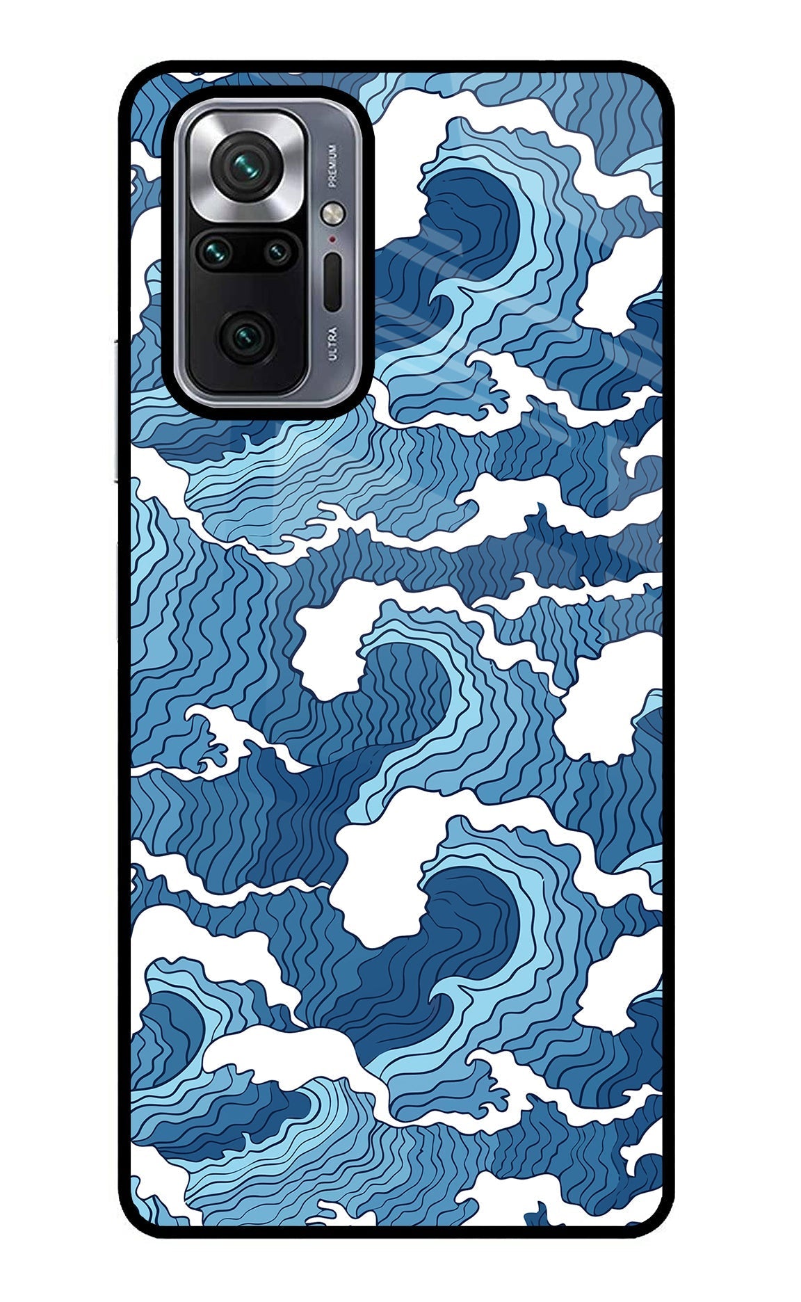 Blue Waves Case for Redmi Note 10 Pro