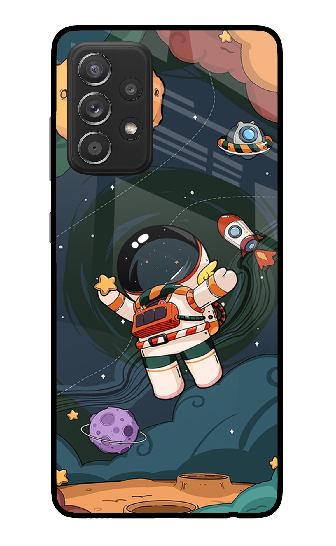 Cartoon Astronaut Case for Samsung A52/A52s 5G