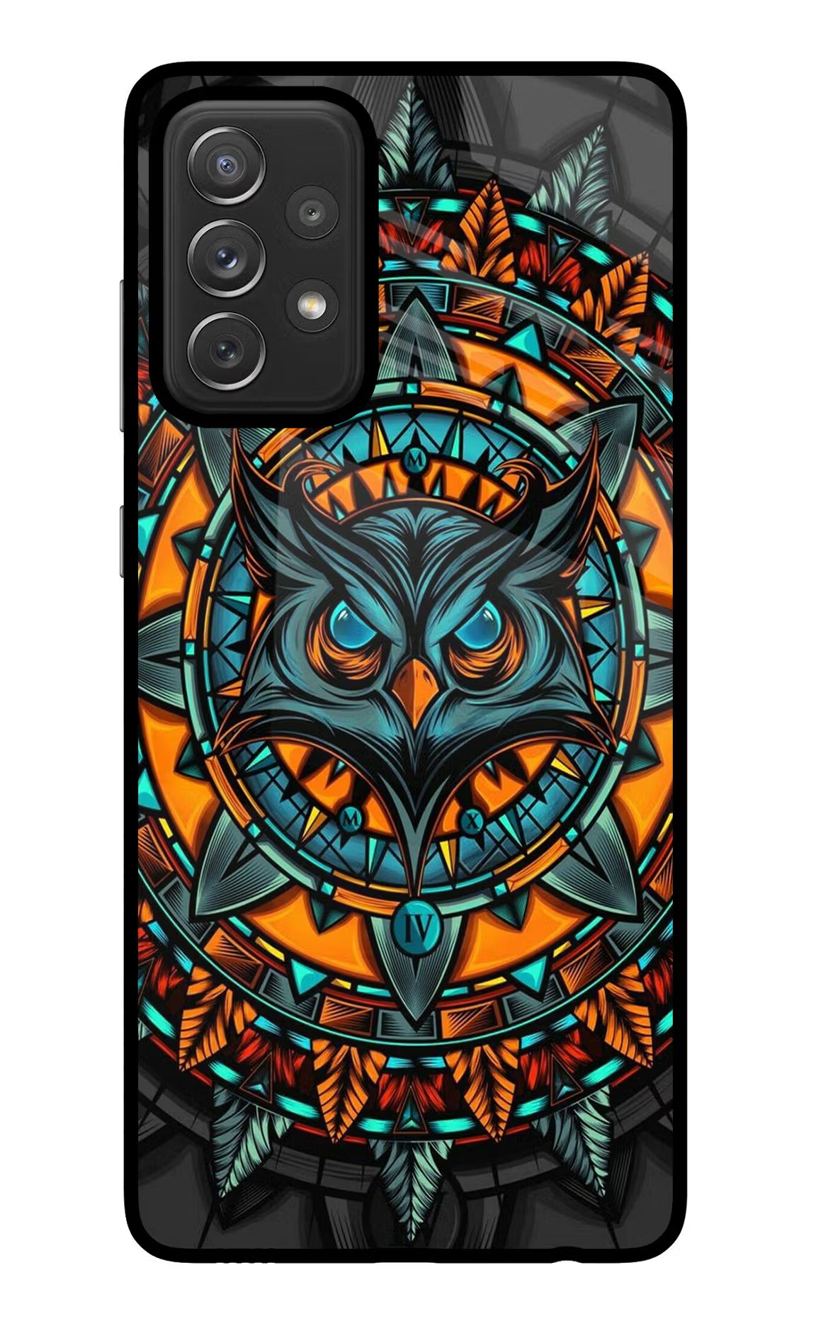 Angry Owl Art Case for Samsung A72 by Casekaro