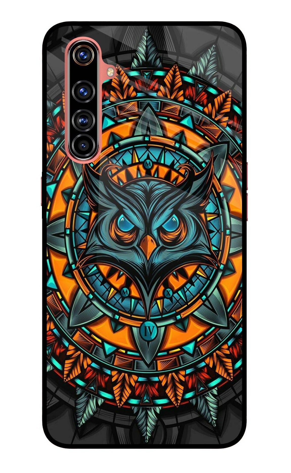 Angry Owl Art Case for Realme X50 Pro