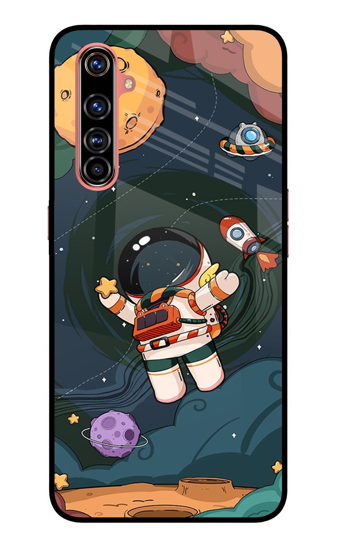 Cartoon Astronaut Case for Realme X50 Pro