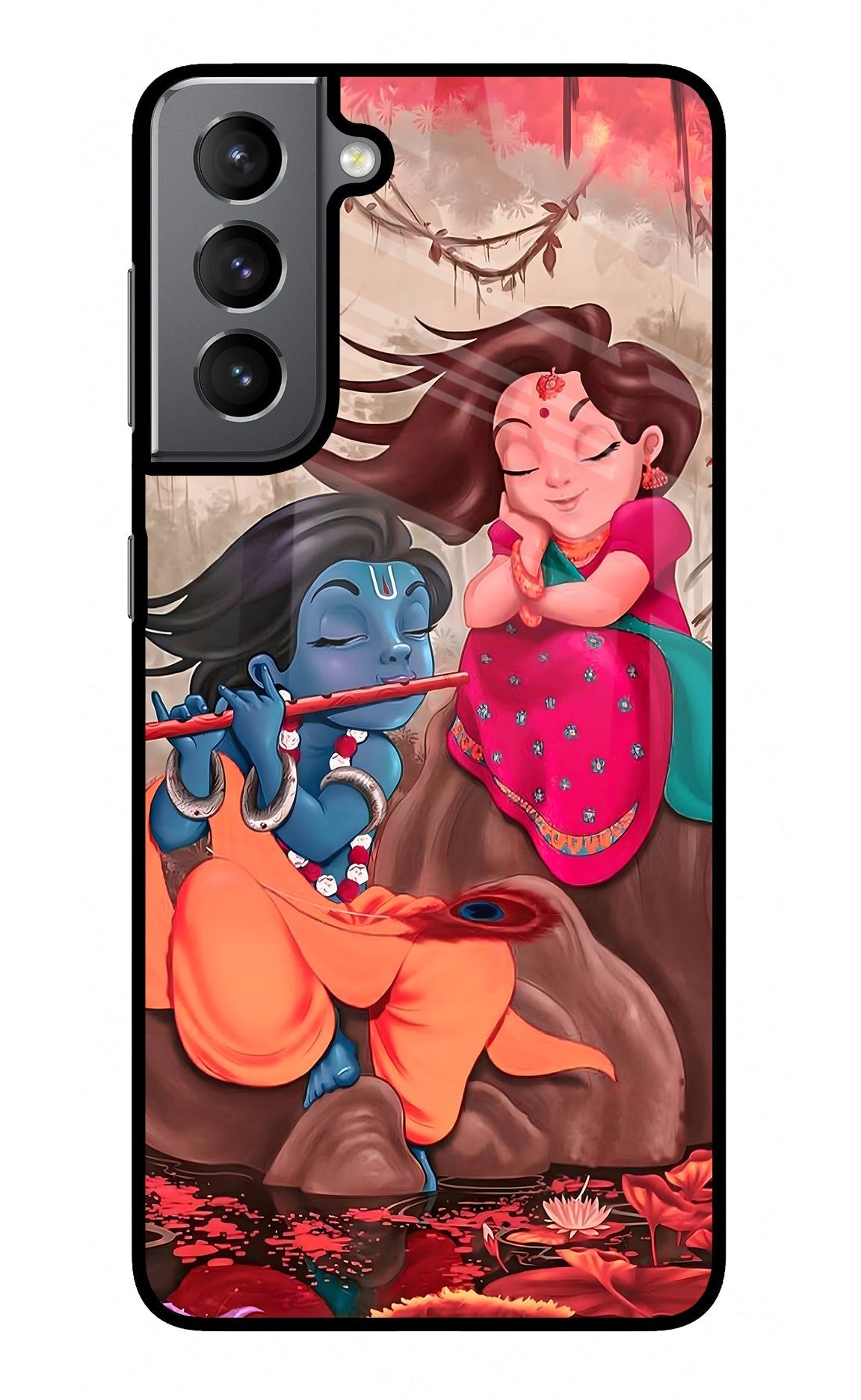 Radhe Krishna Case for Samsung S21 Plus