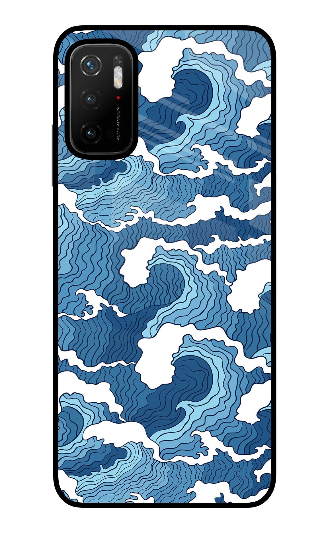 Blue Waves Case for Poco M3 Pro 5G