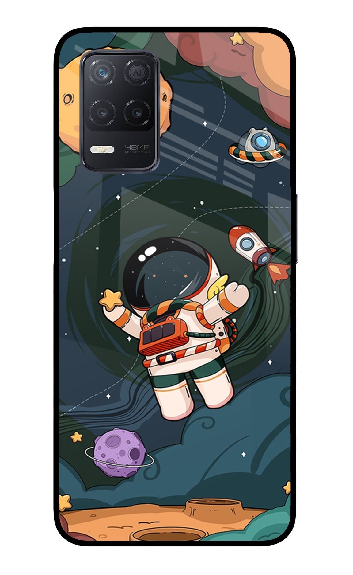 Cartoon Astronaut Case for Realme 8 5G/8s 5G