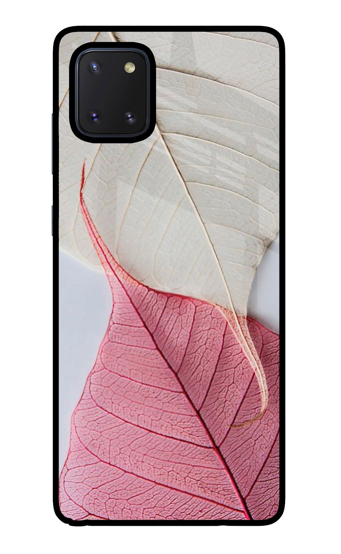 White Pink Leaf Case for Samsung Note 10 Lite