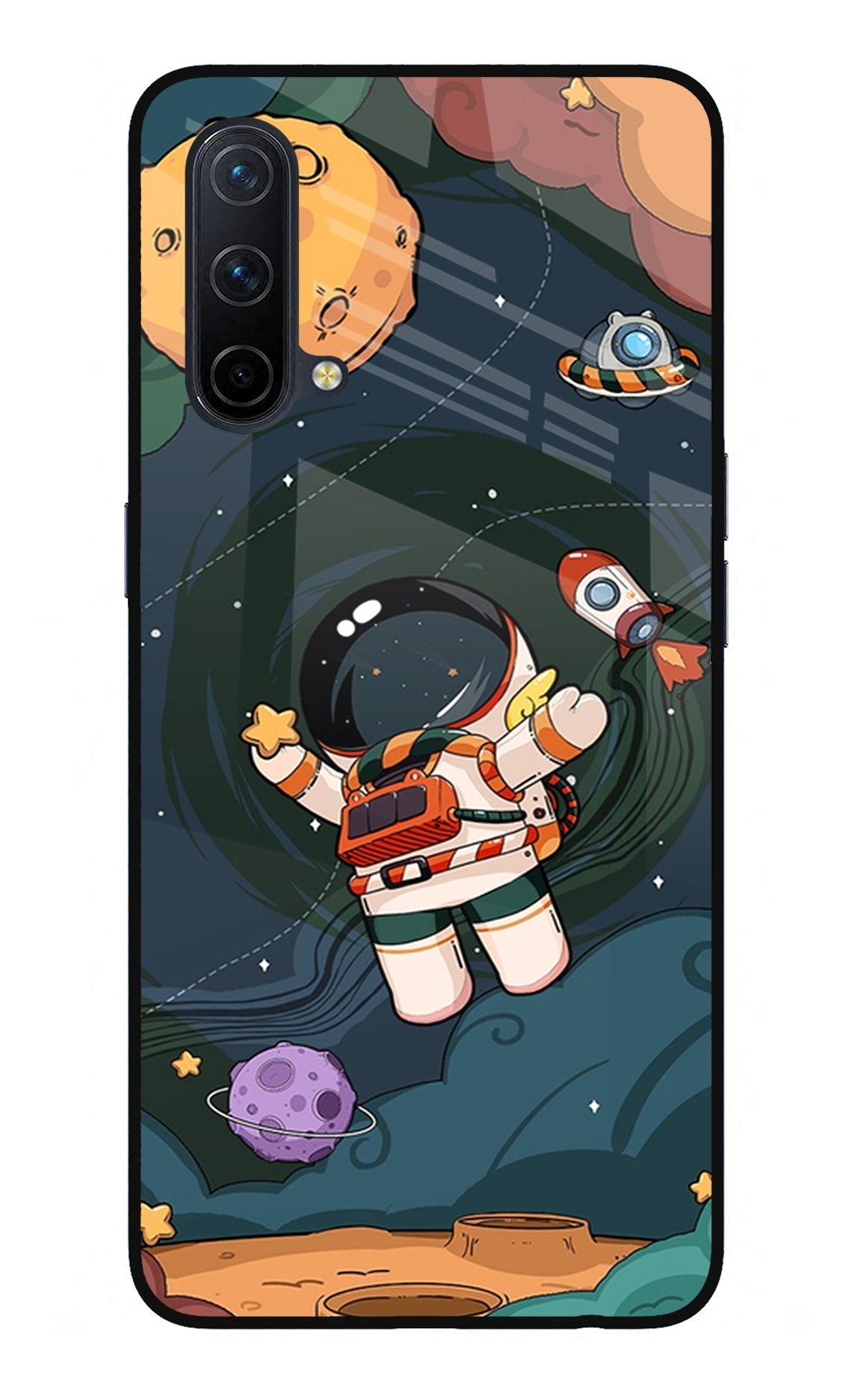 Cartoon Astronaut Case for Oneplus Nord CE 5G