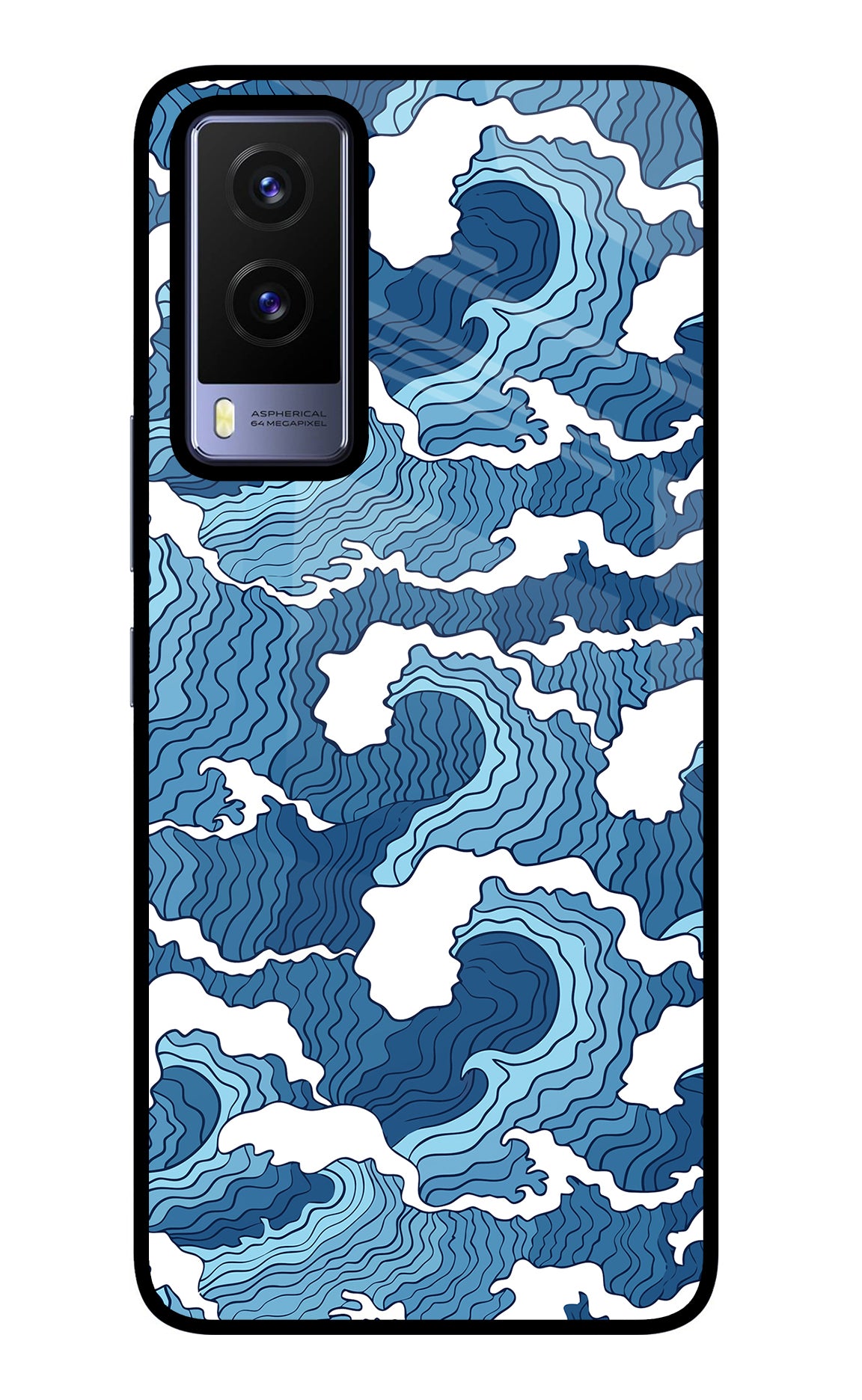 Blue Waves Case for Vivo V21E 5G