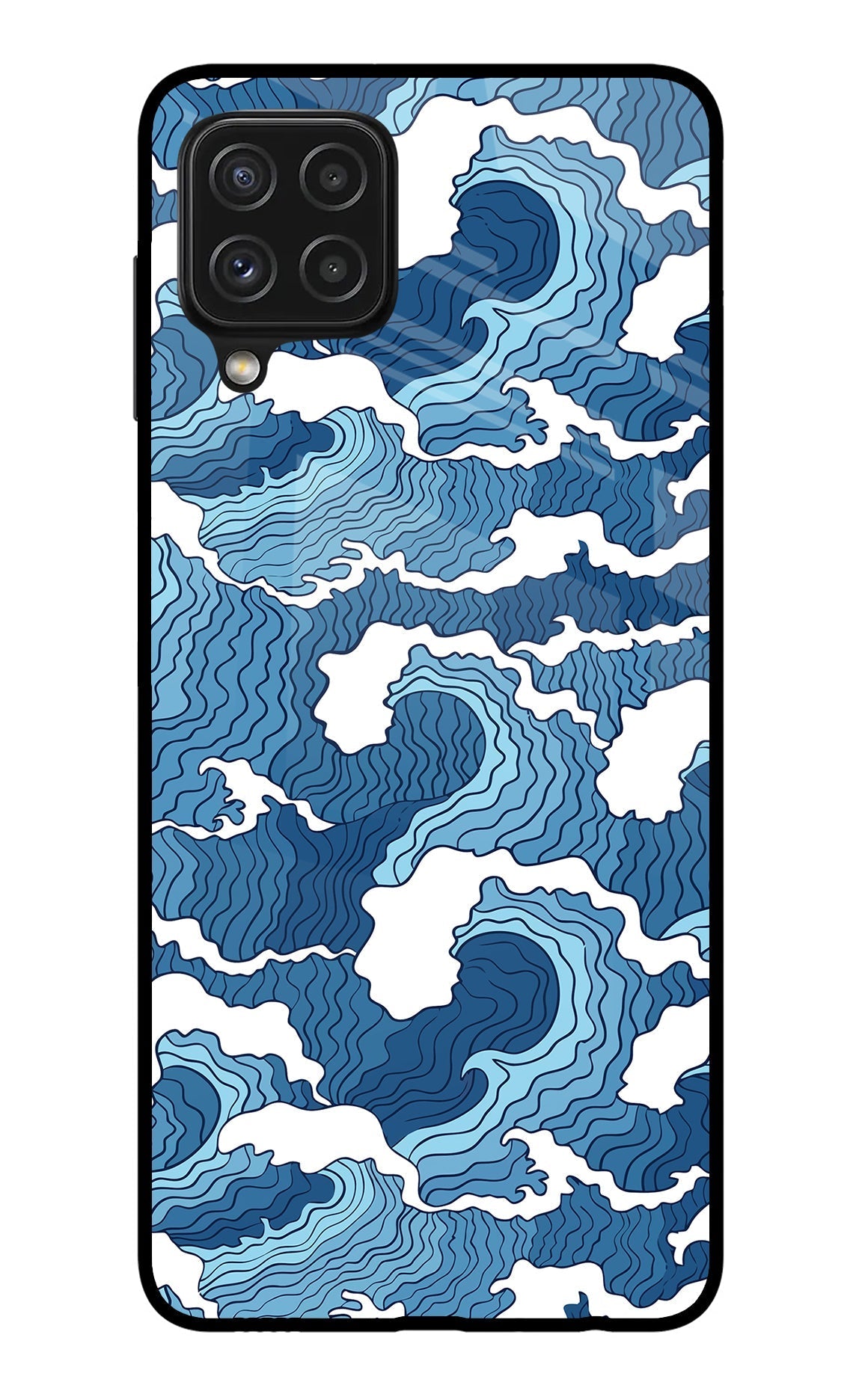 Blue Waves Case for Samsung A22 4G