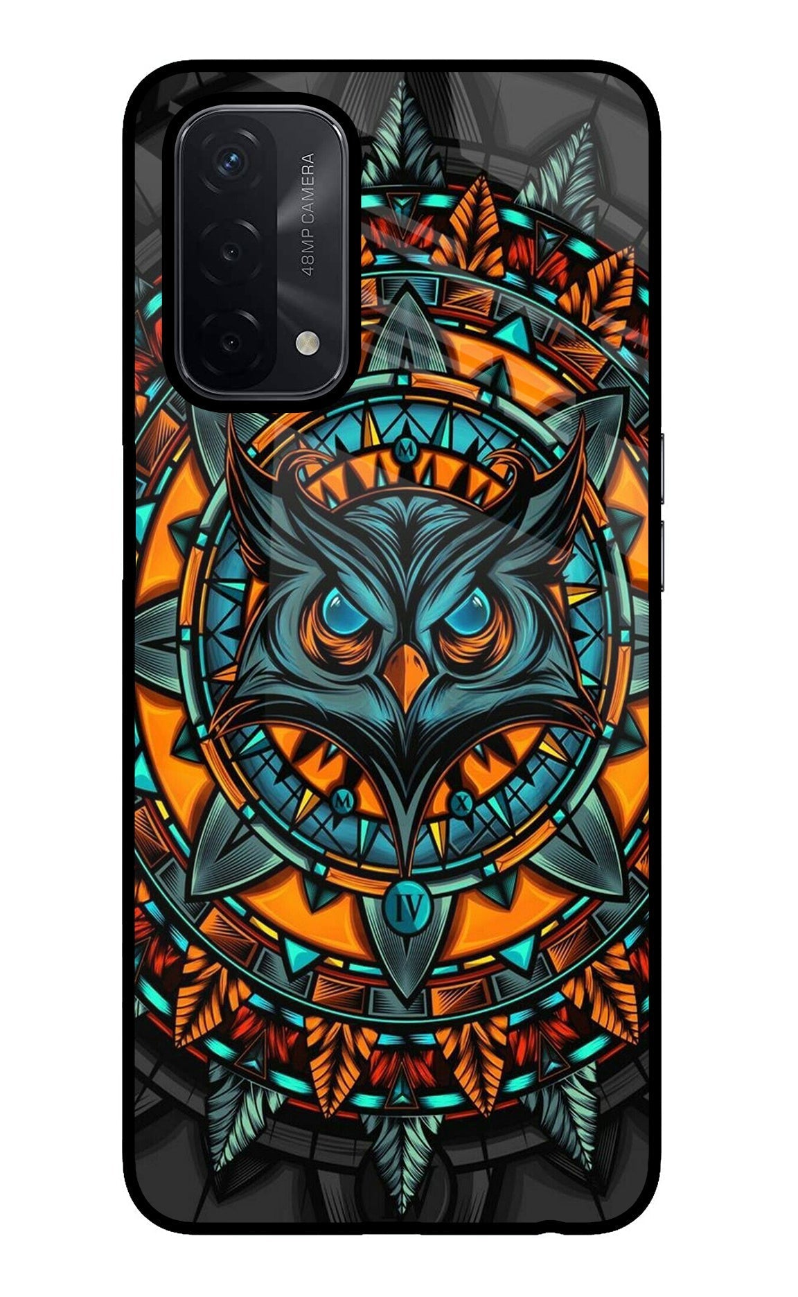 Angry Owl Art Case for Oppo A74 5G