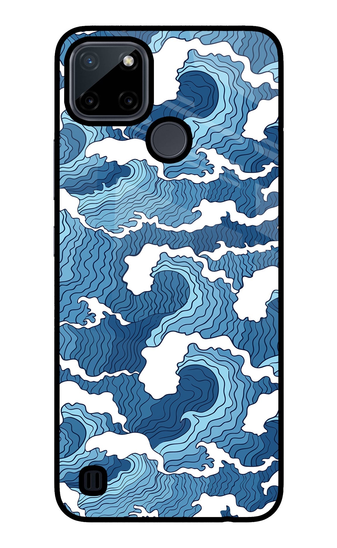 Blue Waves Case for Realme C21Y/C25Y